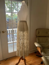Antique Skirt Embroidered Tulle - 1900s