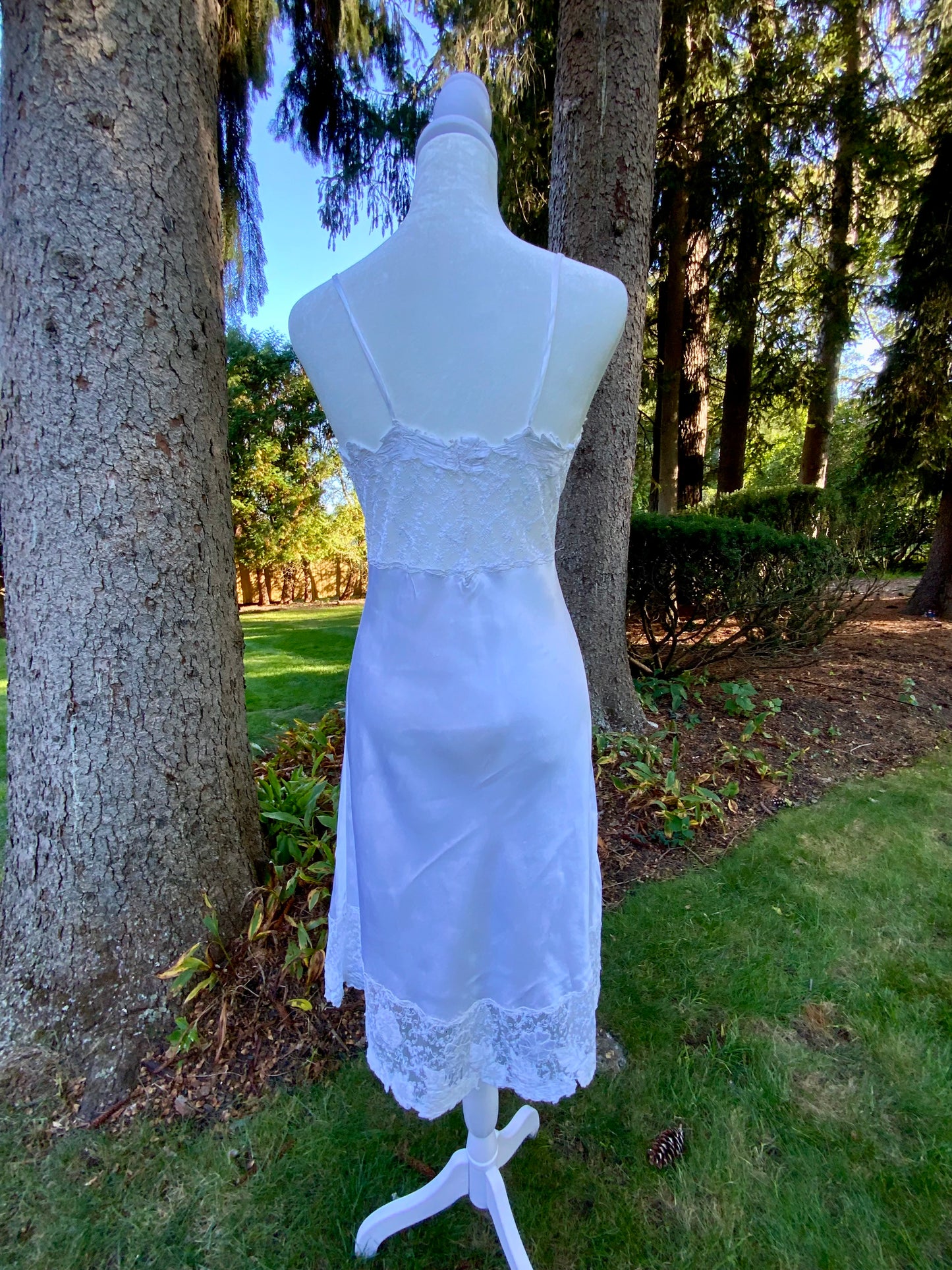 Stunning Bridal  Slip Dress - Satin - 50s - 50BO