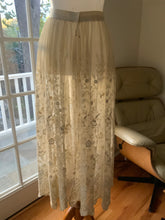 Antique Skirt Embroidered Tulle - 1900s