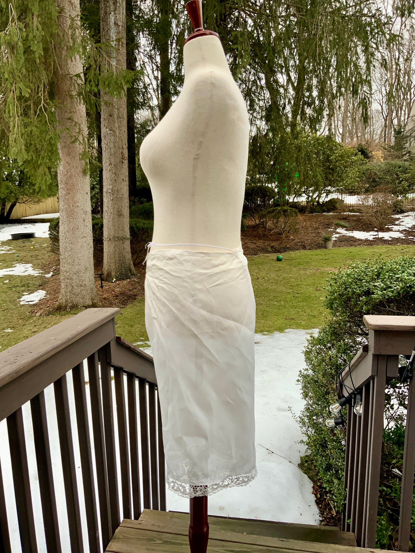 Antique Edwardian Split Bloomers with Hand Embroidered Birds & Monogram – Lace Trim Cotton Batiste Drawers c.1905–1915