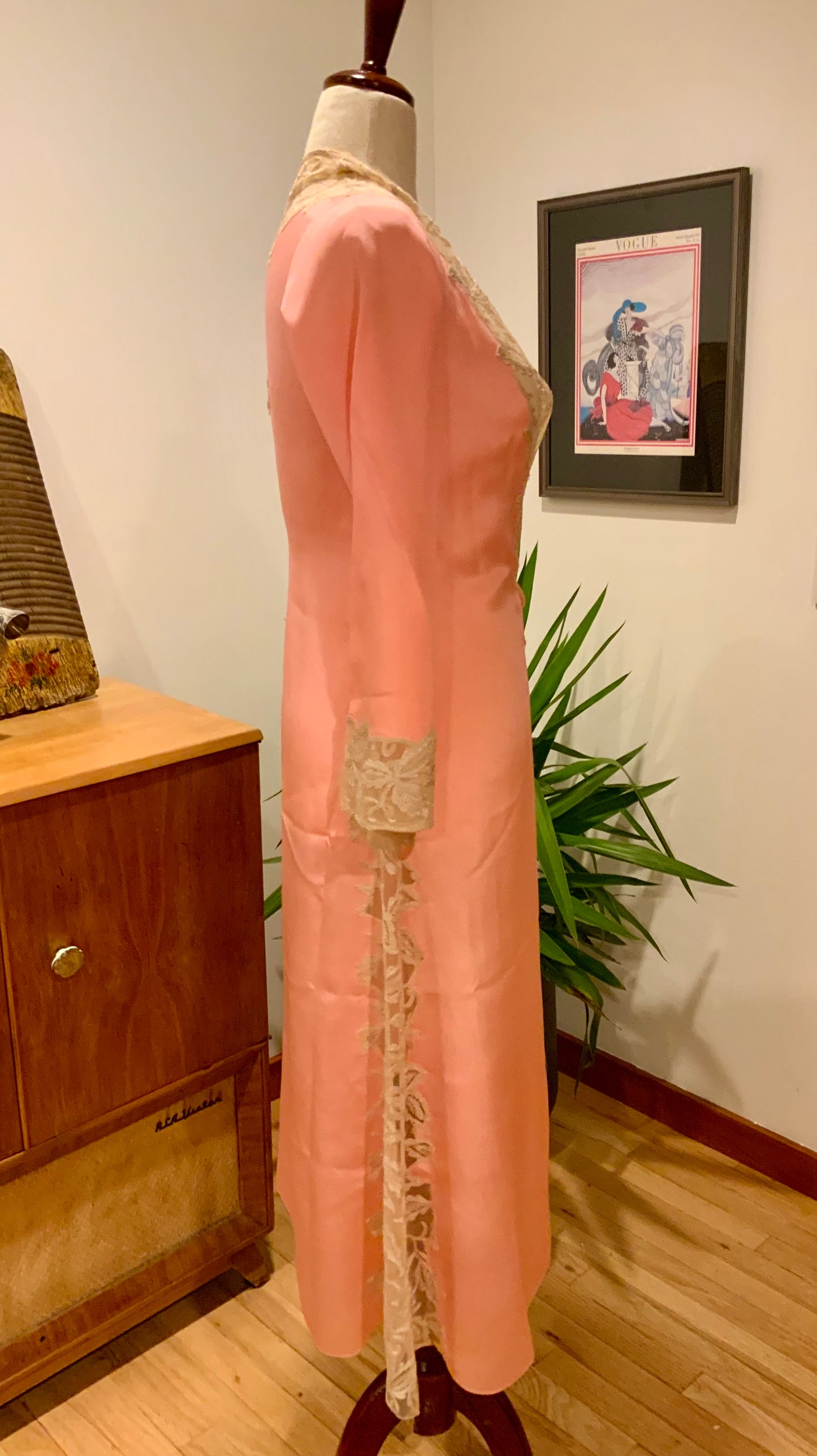 Silk Lace Robe - 50s - Luxury Lingerie-50BQ