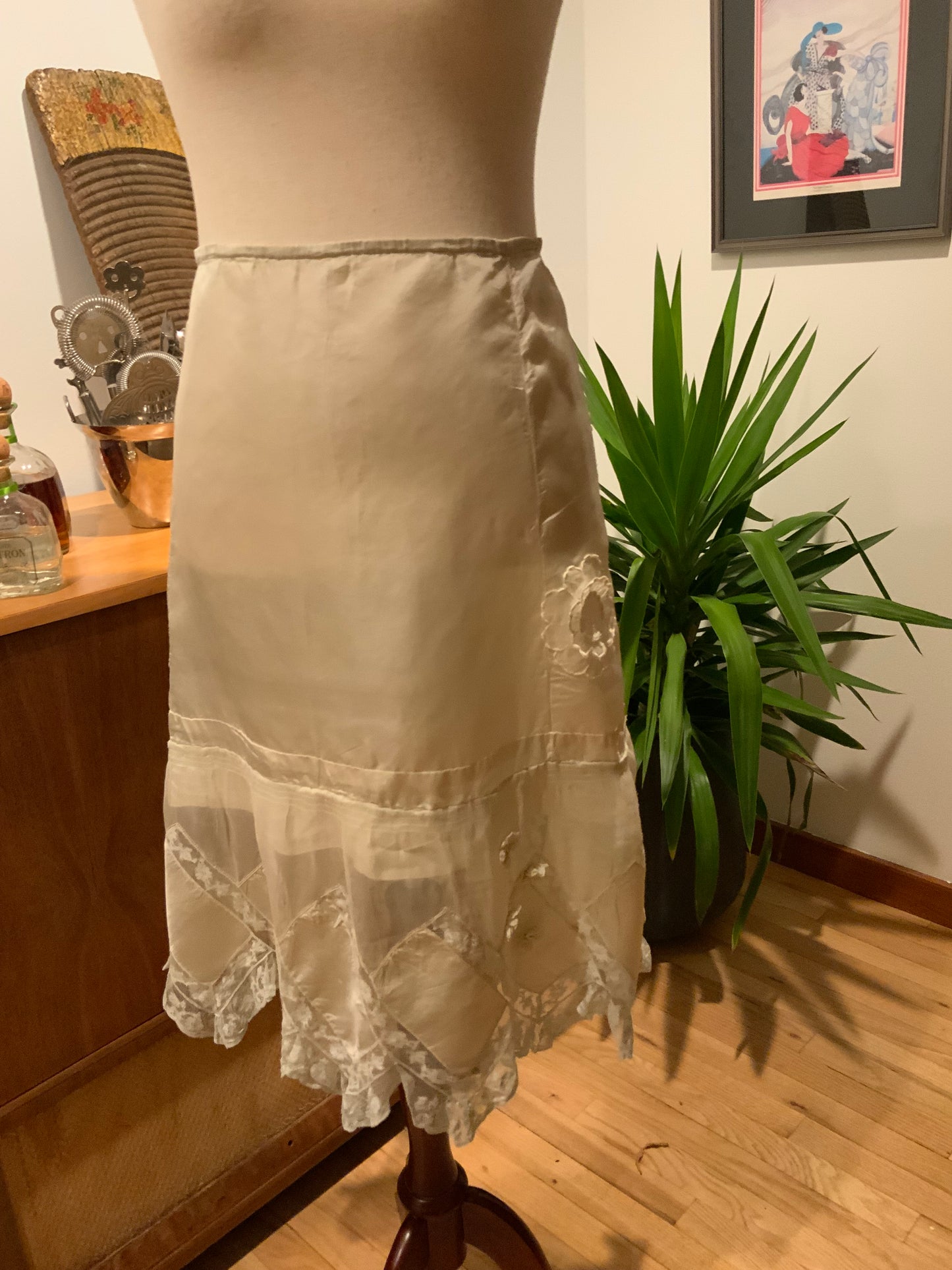 Edwardian Silk Petticoat Skirt c.1910s | Oppenheim, Collins & Co.-ED33