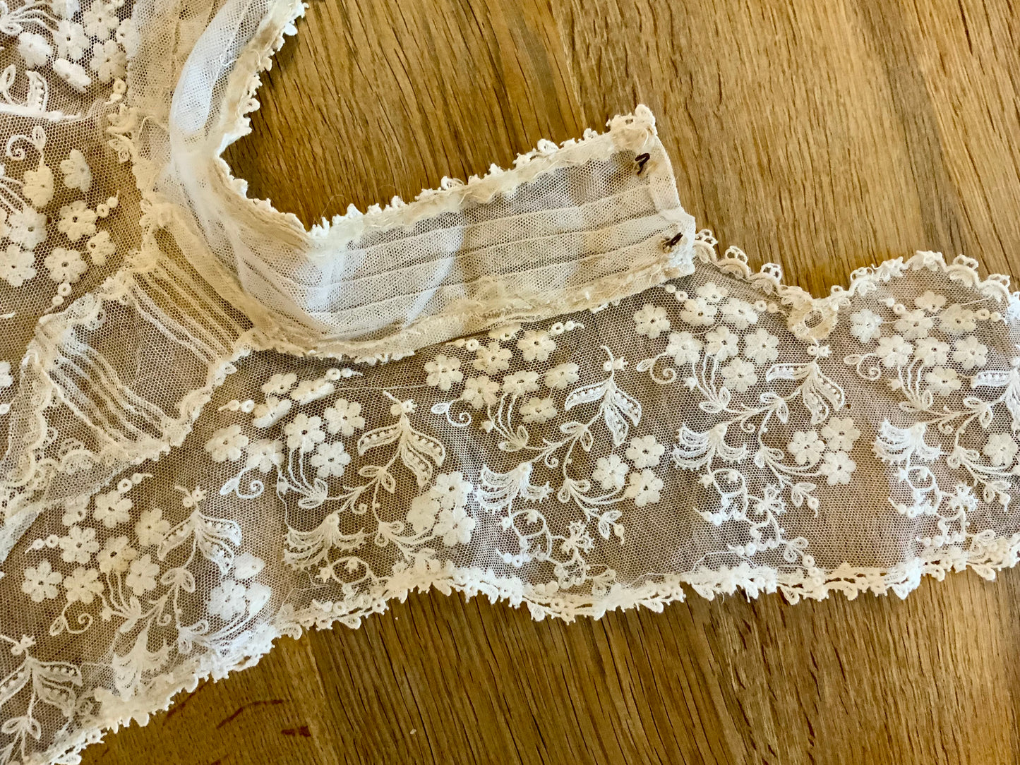 Edwardian Lace Bib Collar c.1905 –Antique Collar-ED70