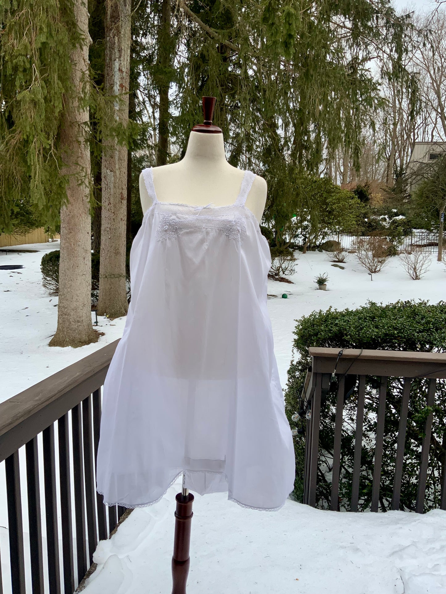 Edwardian White Cotton Teddy | 1910s Crochet Lace Step-In Chemise | Antique  Lingerie-ED54