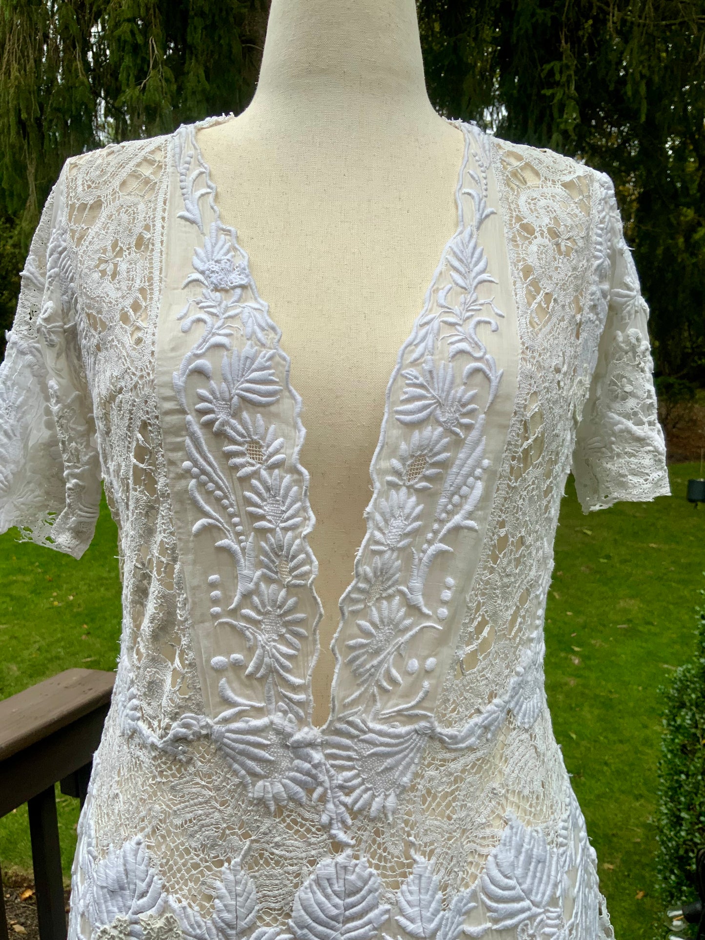 Edwardian Hand-Restored Antique Lace Dress | Circa 1905–1915 | One-of-a-Kind Wearable Art - ED20