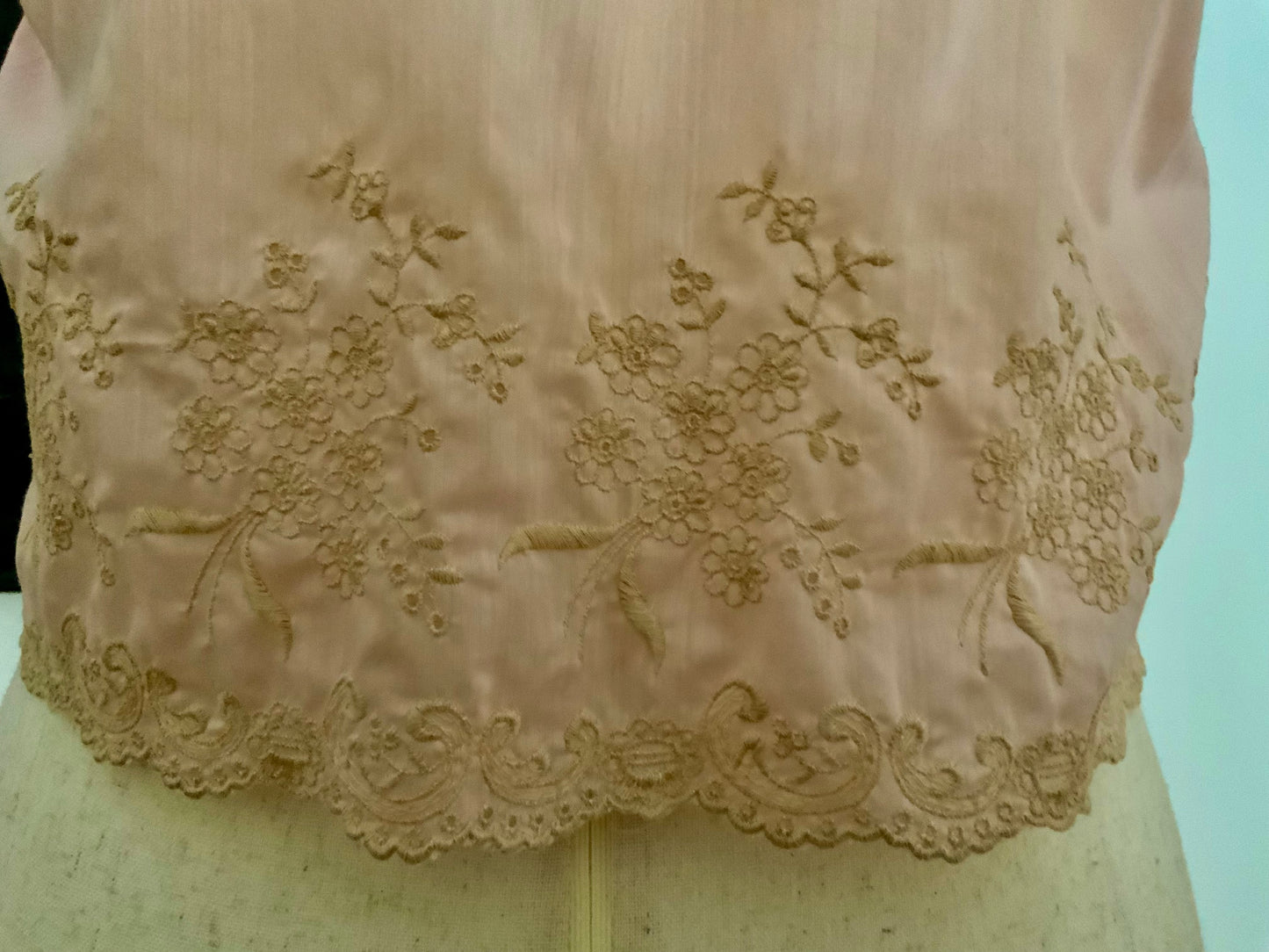 Edwardian Silk Camisole Corset Cover c.1905–1915 | Antique Embroidered Lingerie Top | Belle Époque Undergarment-ED48
