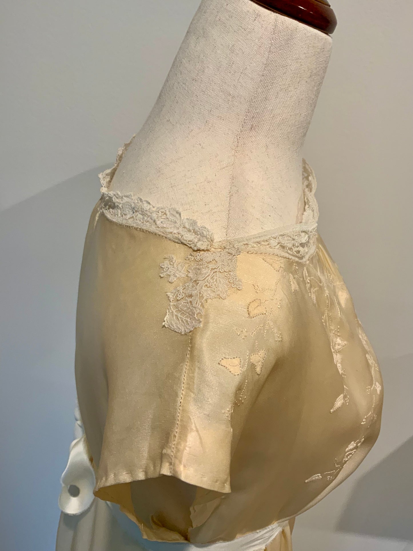 Iconic 1930s Champagne Pure Silk Nightgown | Reimagined Vintage Silk Dress-20ax