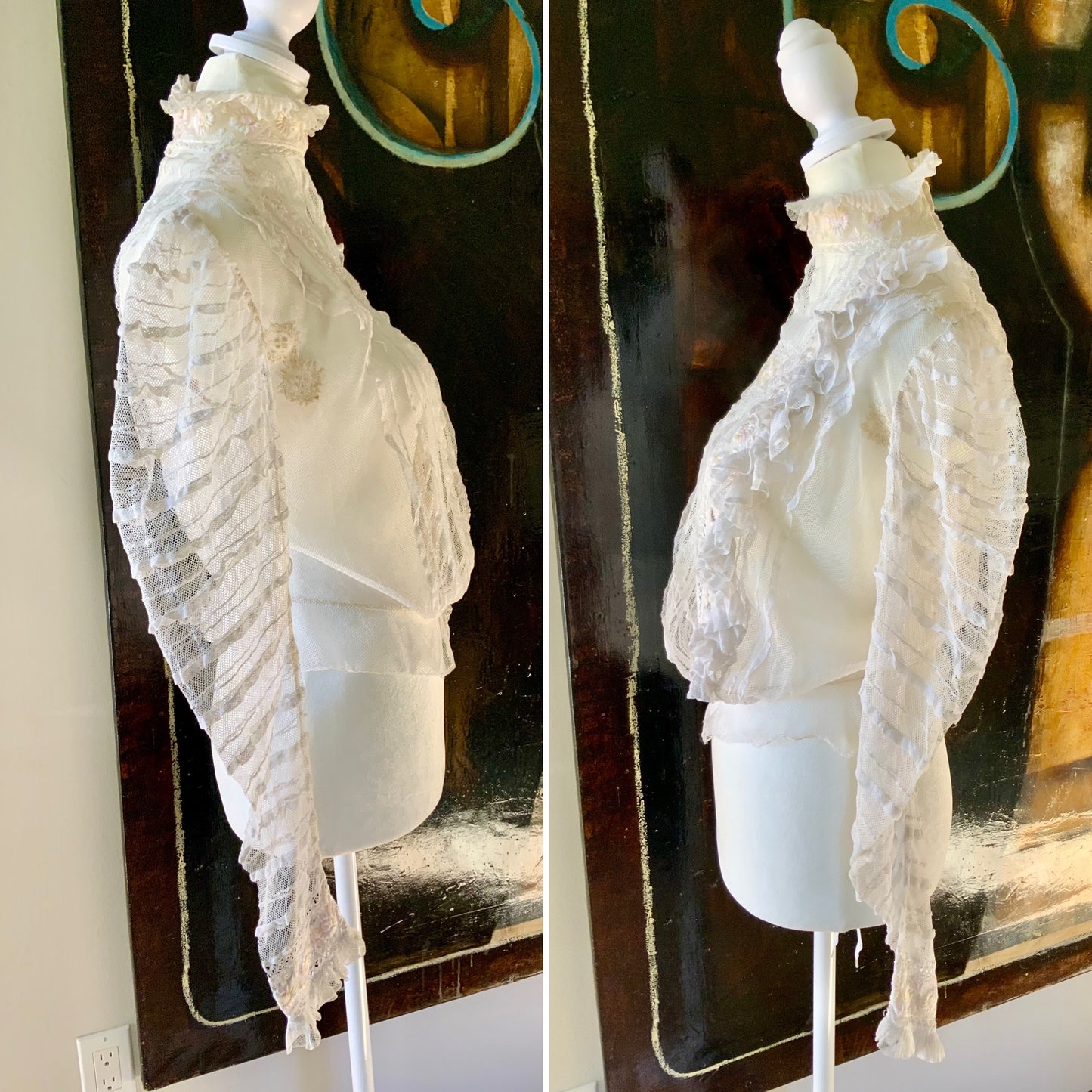 Sheer Blouse - Late Victorian / Early Edwardian -VI16