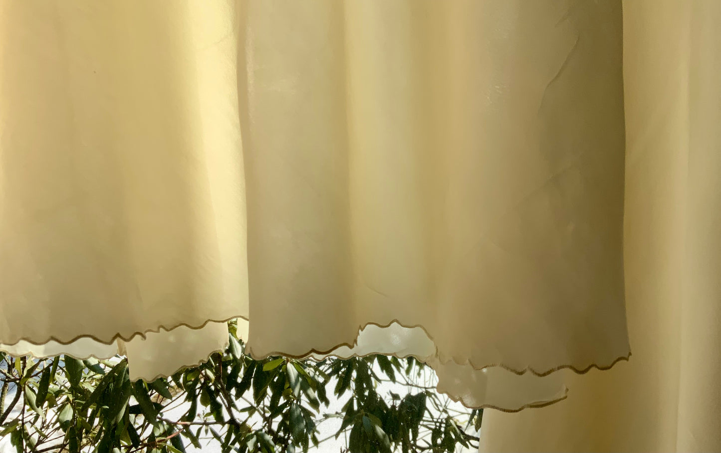 1920s–30s Pure Silk Embroidered Slip Dress-30BD