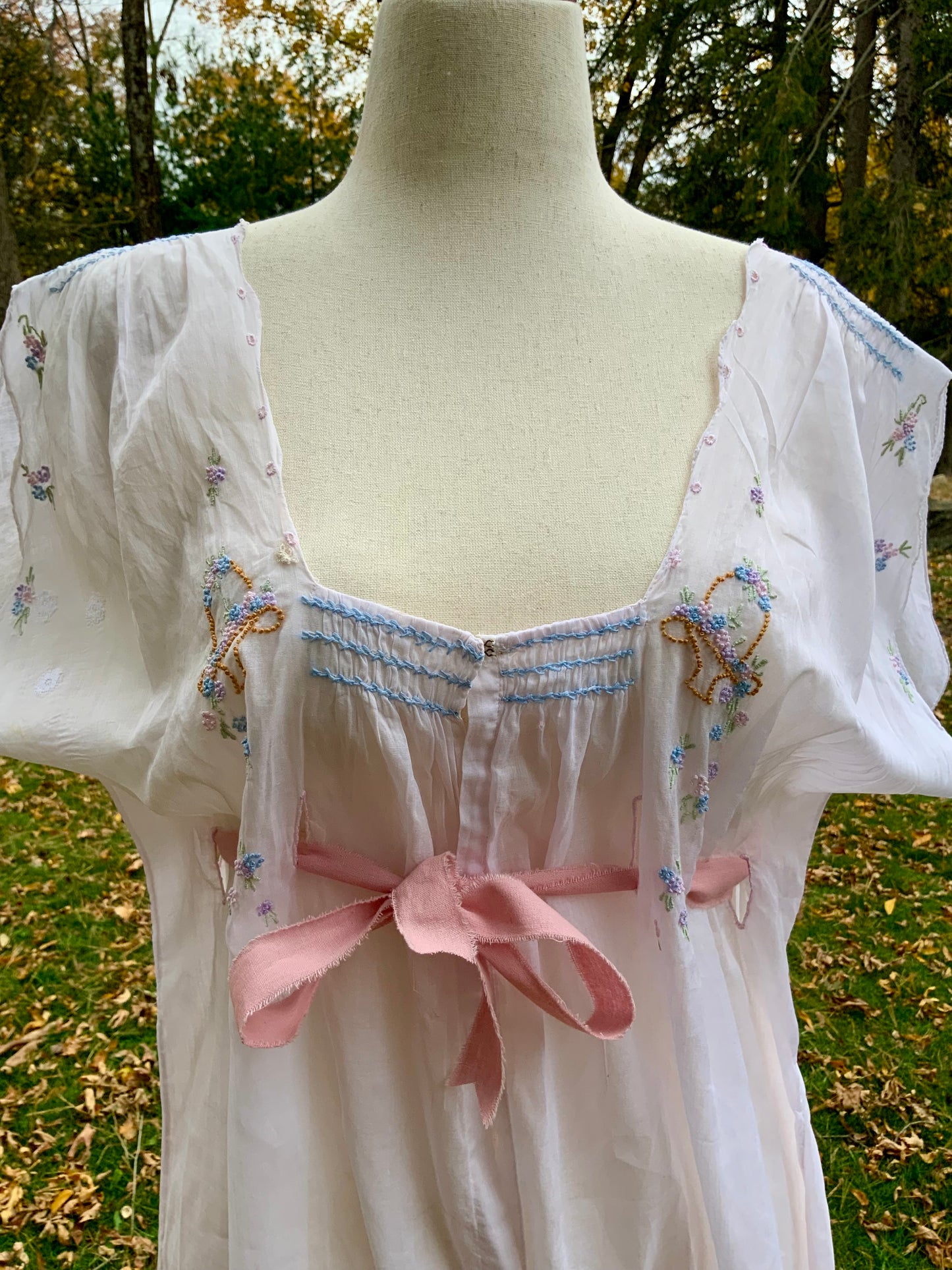 Edwardian Hand-Embroidered Combination Suit c.1905–1915 |ED28