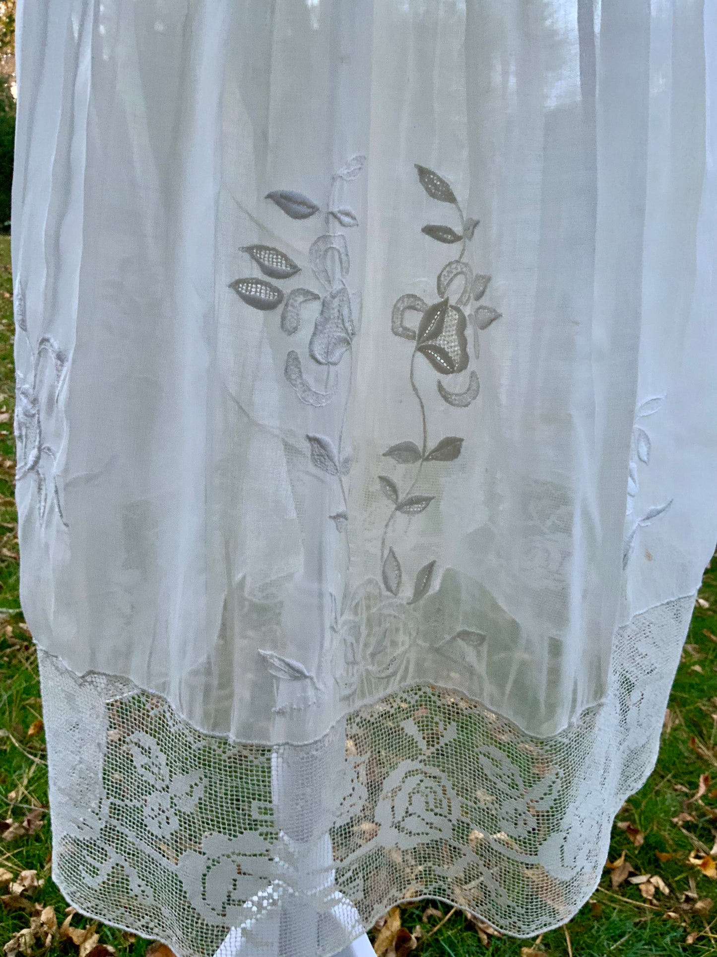 Edwardian Tea Dress in with Handmade Lace & Embroidery | c.1905–1915 - ED30