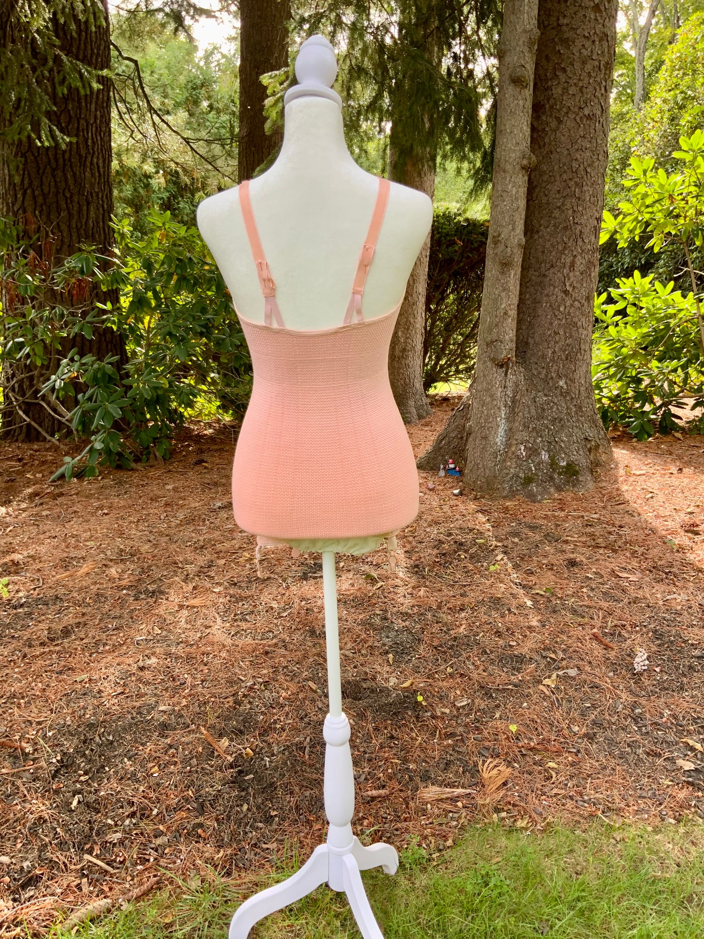 Vintage Corselet Girdle / Peach / Shaping Lingerie - Late 40s - 40AL corset