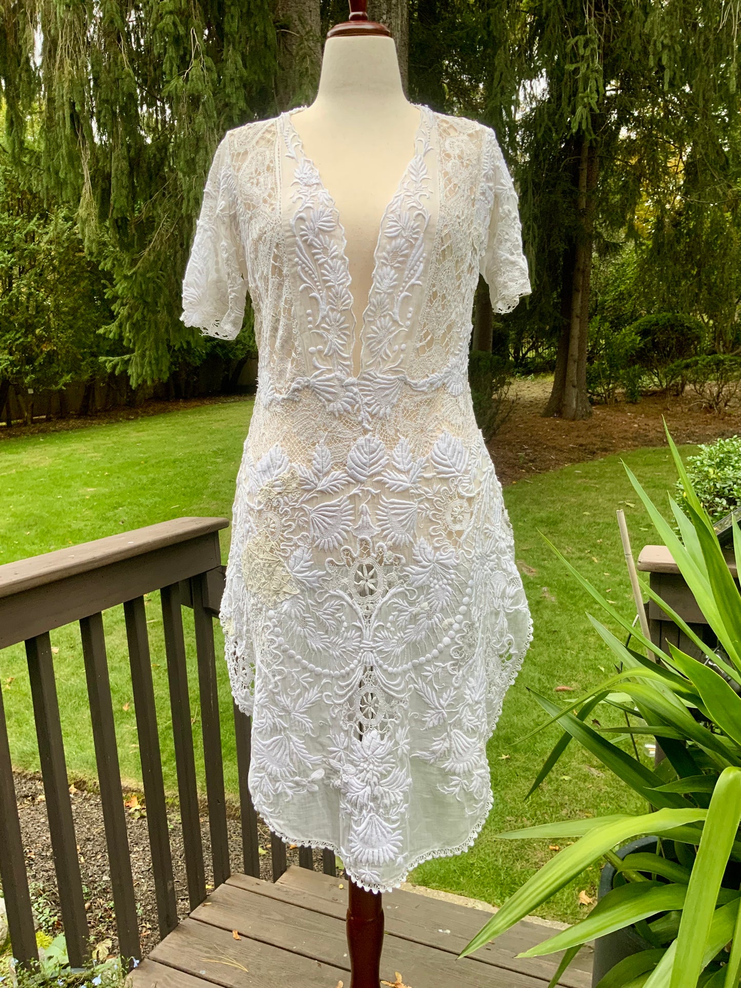 Edwardian Hand-Restored Antique Lace Dress | Circa 1905–1915 | One-of-a-Kind Wearable Art - ED20