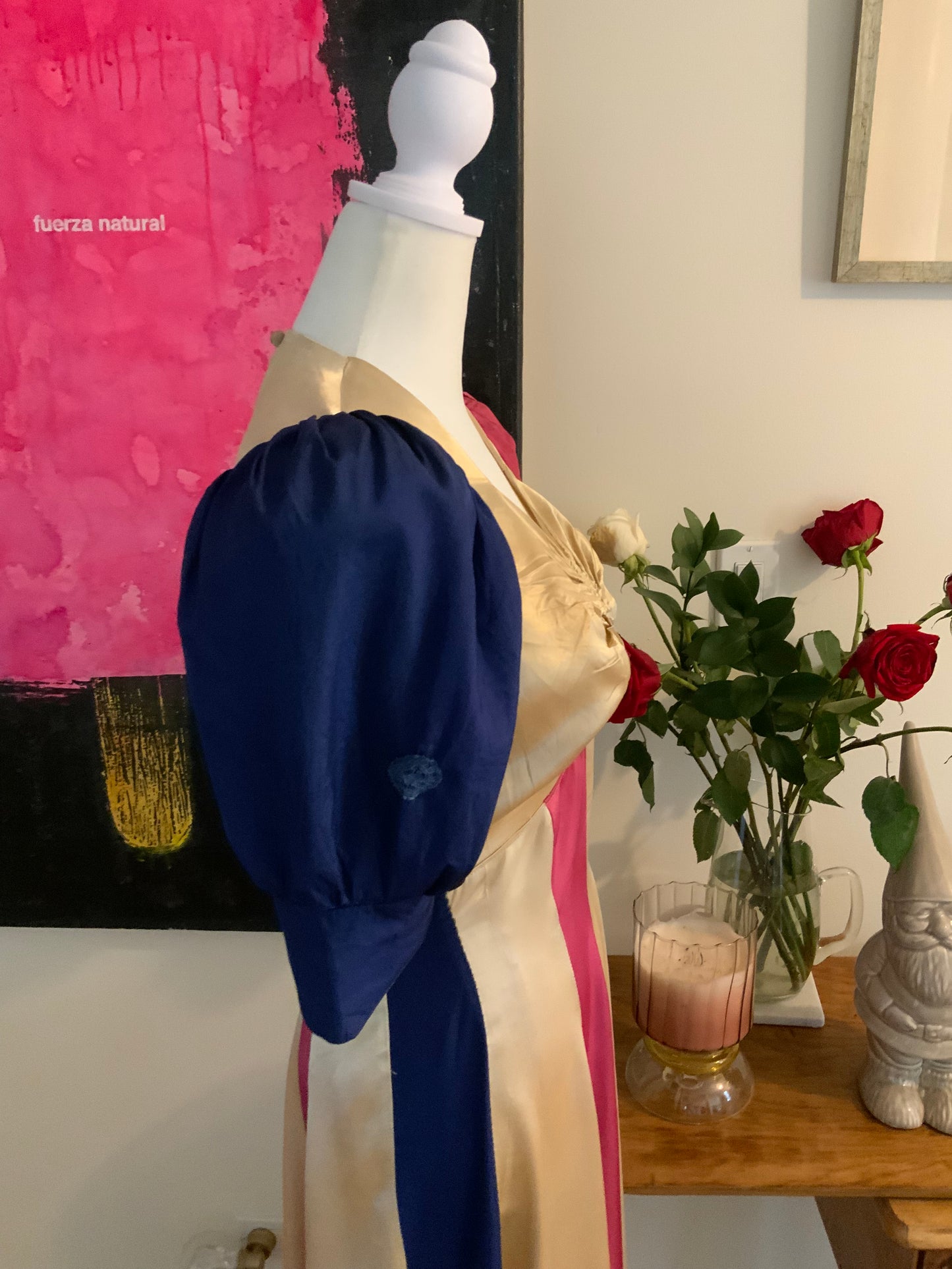 RARE Satin Evening Dress - 30s Early 40s - 30AG