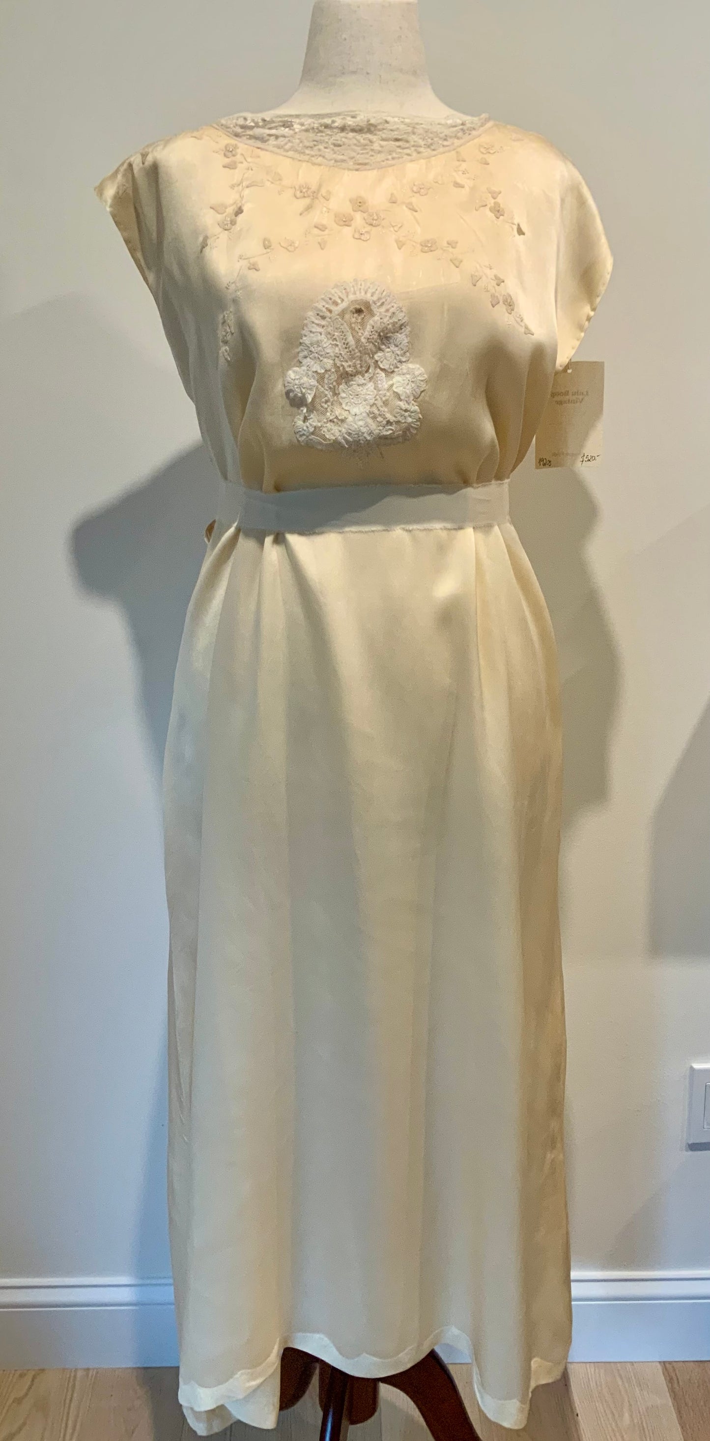 Iconic 1930s Champagne Pure Silk Nightgown | Reimagined Vintage Silk Dress-20ax