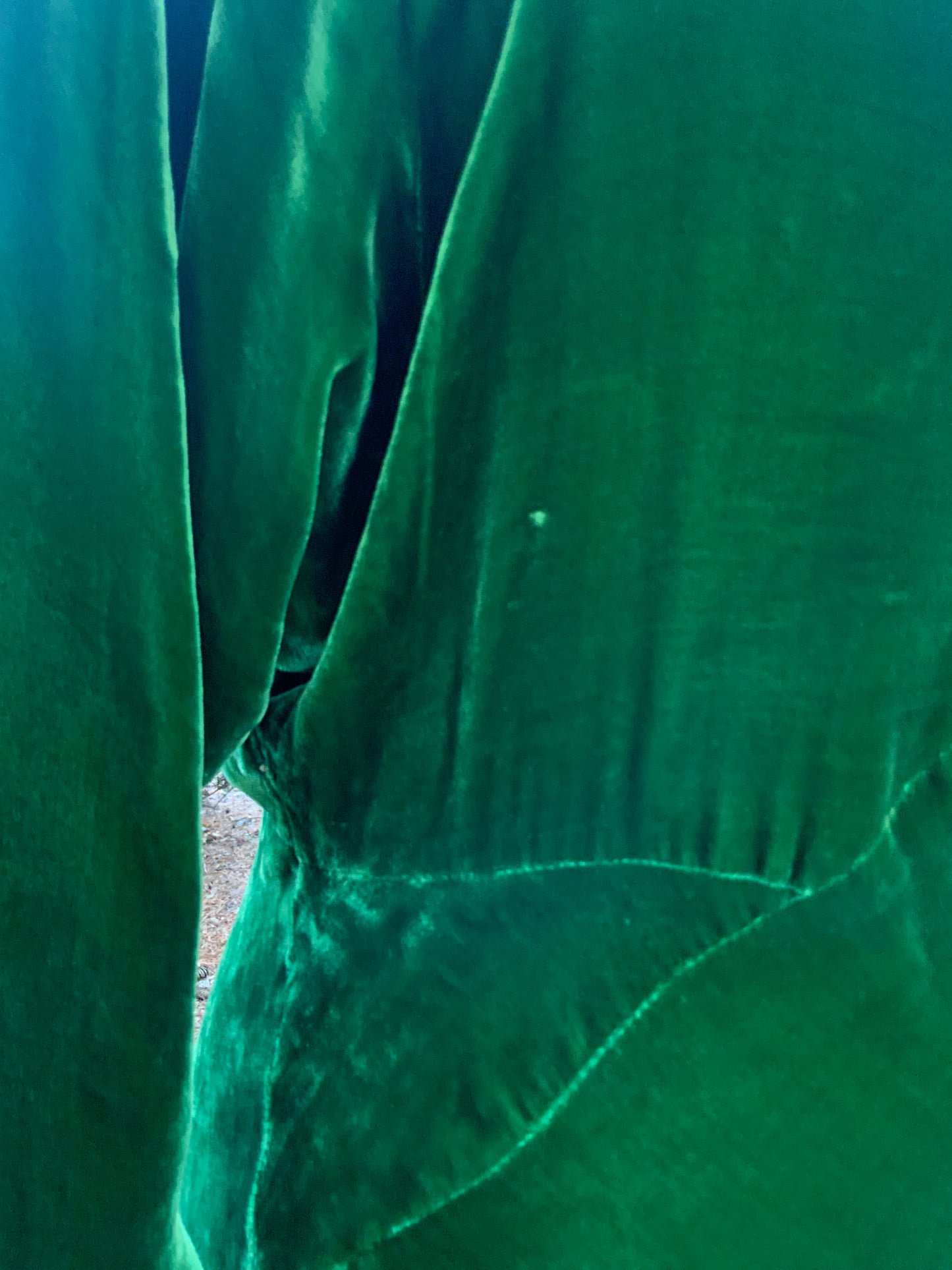 Green Velvet Evening Dress - Late 30s - 30AM