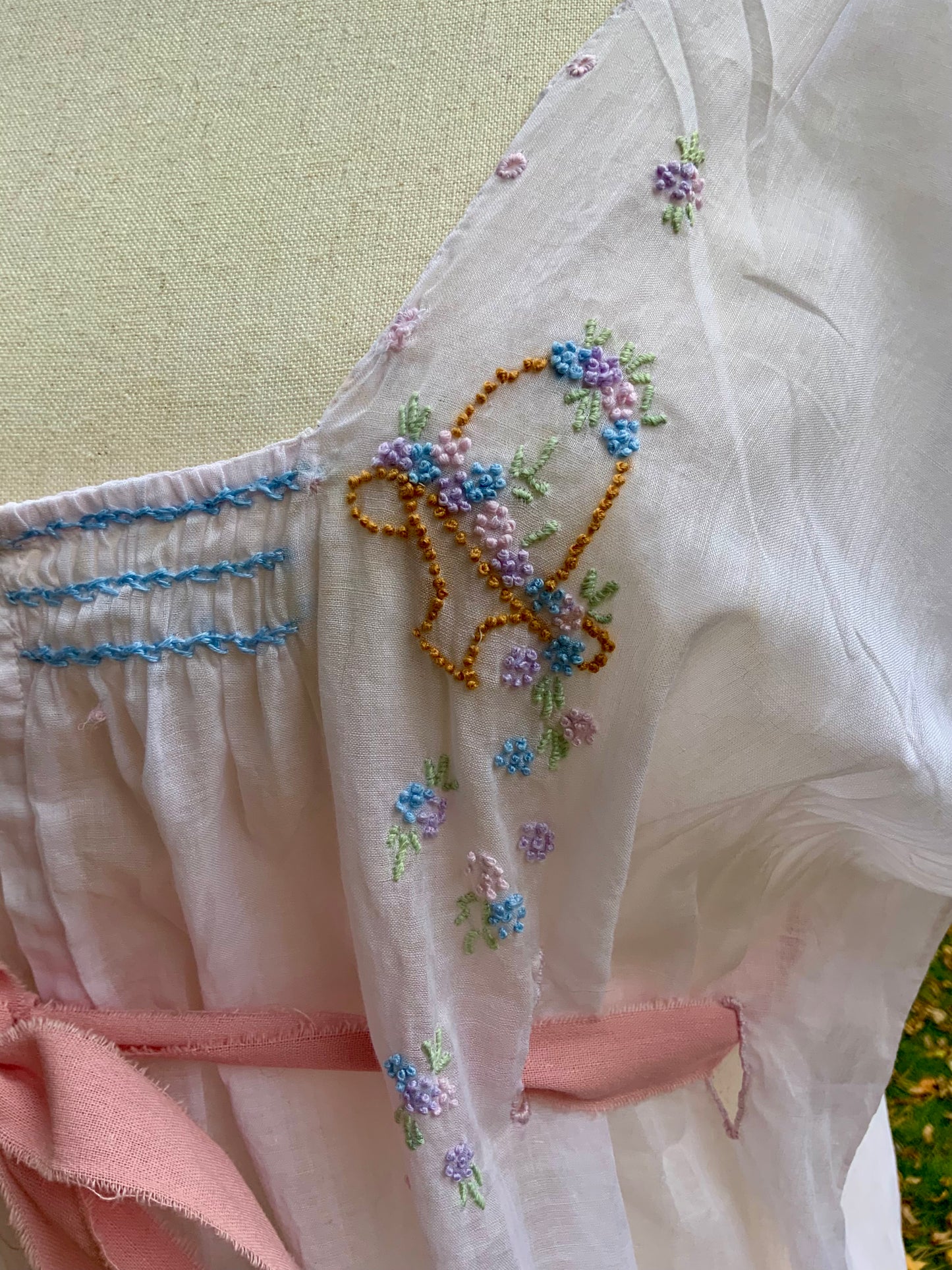 Edwardian Hand-Embroidered Combination Suit c.1905–1915 |ED28