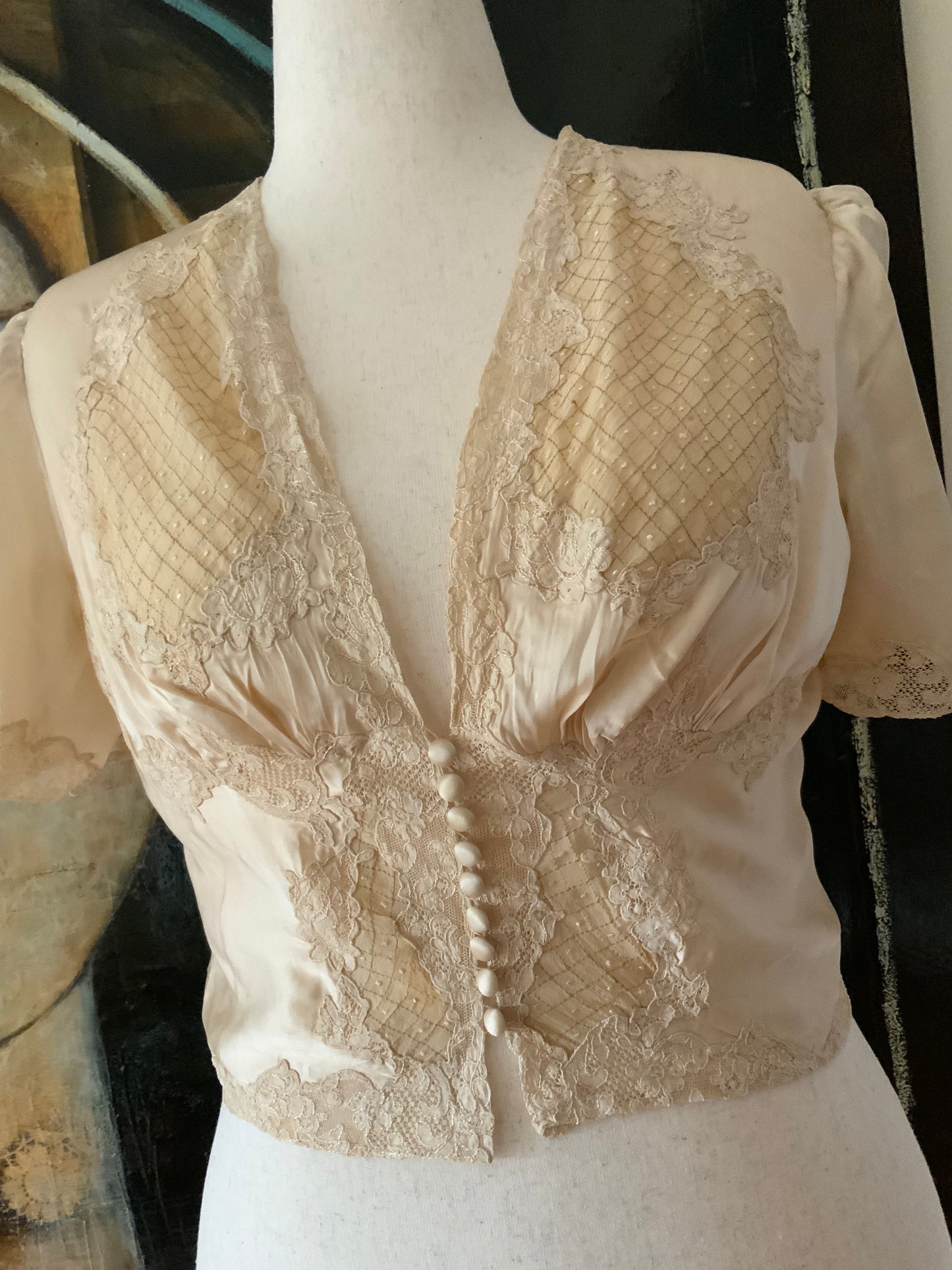 Silk Bed Jacket - 50s