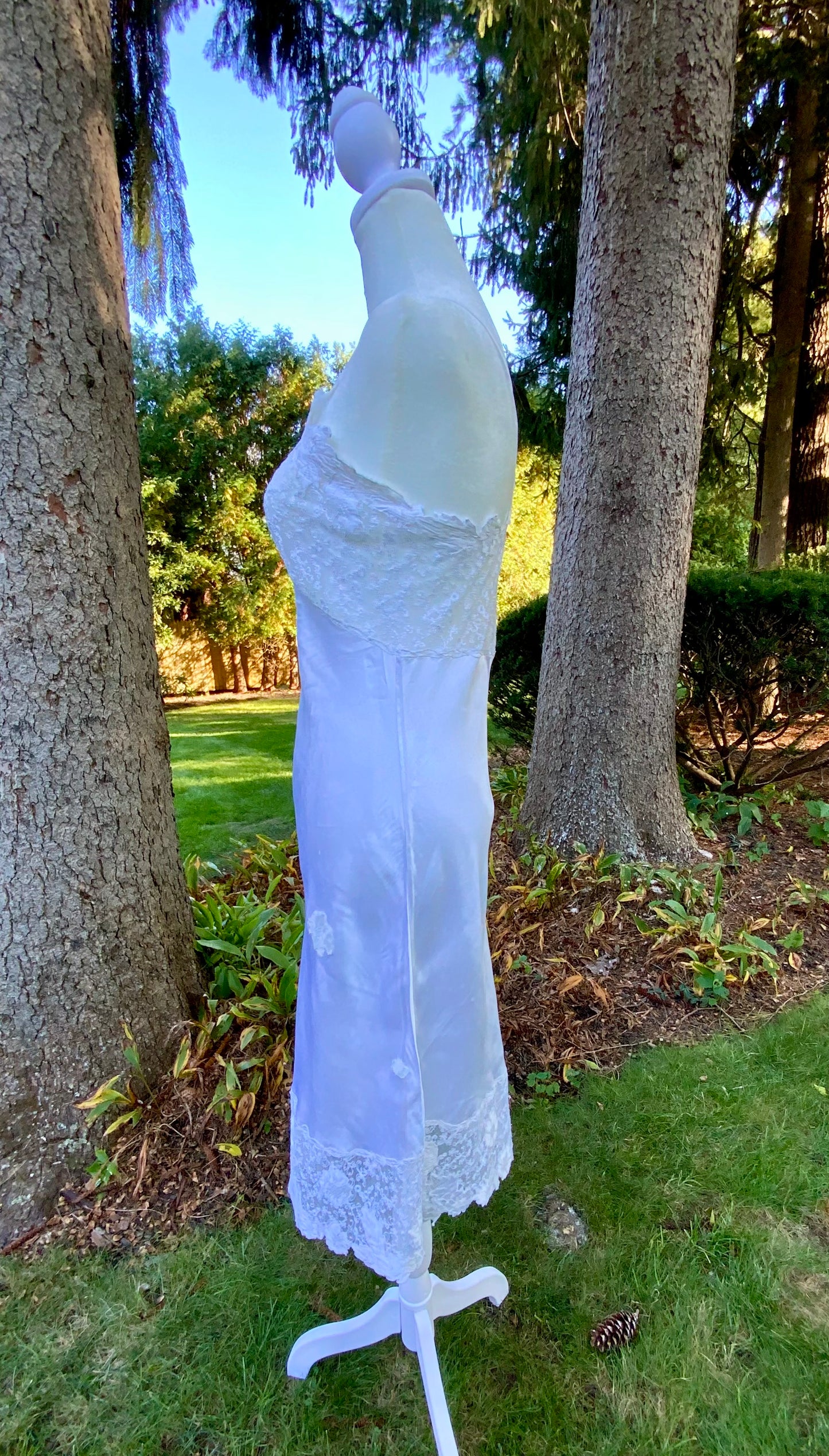 Stunning Bridal  Slip Dress - Satin - 50s - 50BO