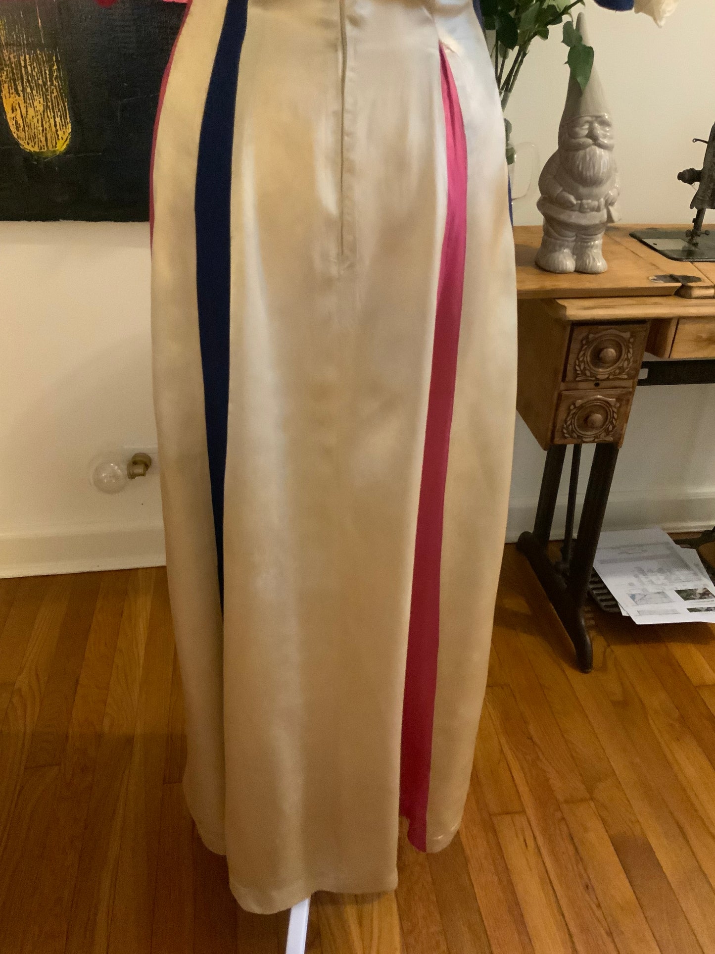 RARE Satin Evening Dress - 30s Early 40s - 30AG