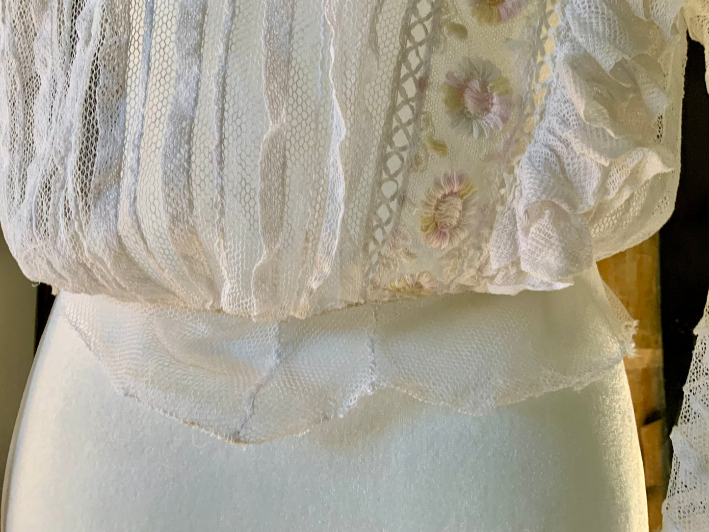 Sheer Blouse - Late Victorian / Early Edwardian -VI16