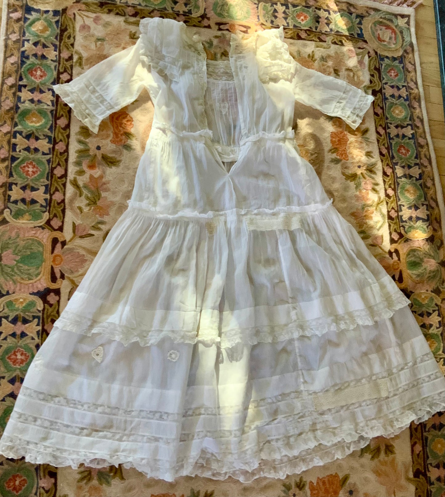 Edwardian Antique White Lawn Dress 1905–1915 • Bridal / Garden Party- ED35