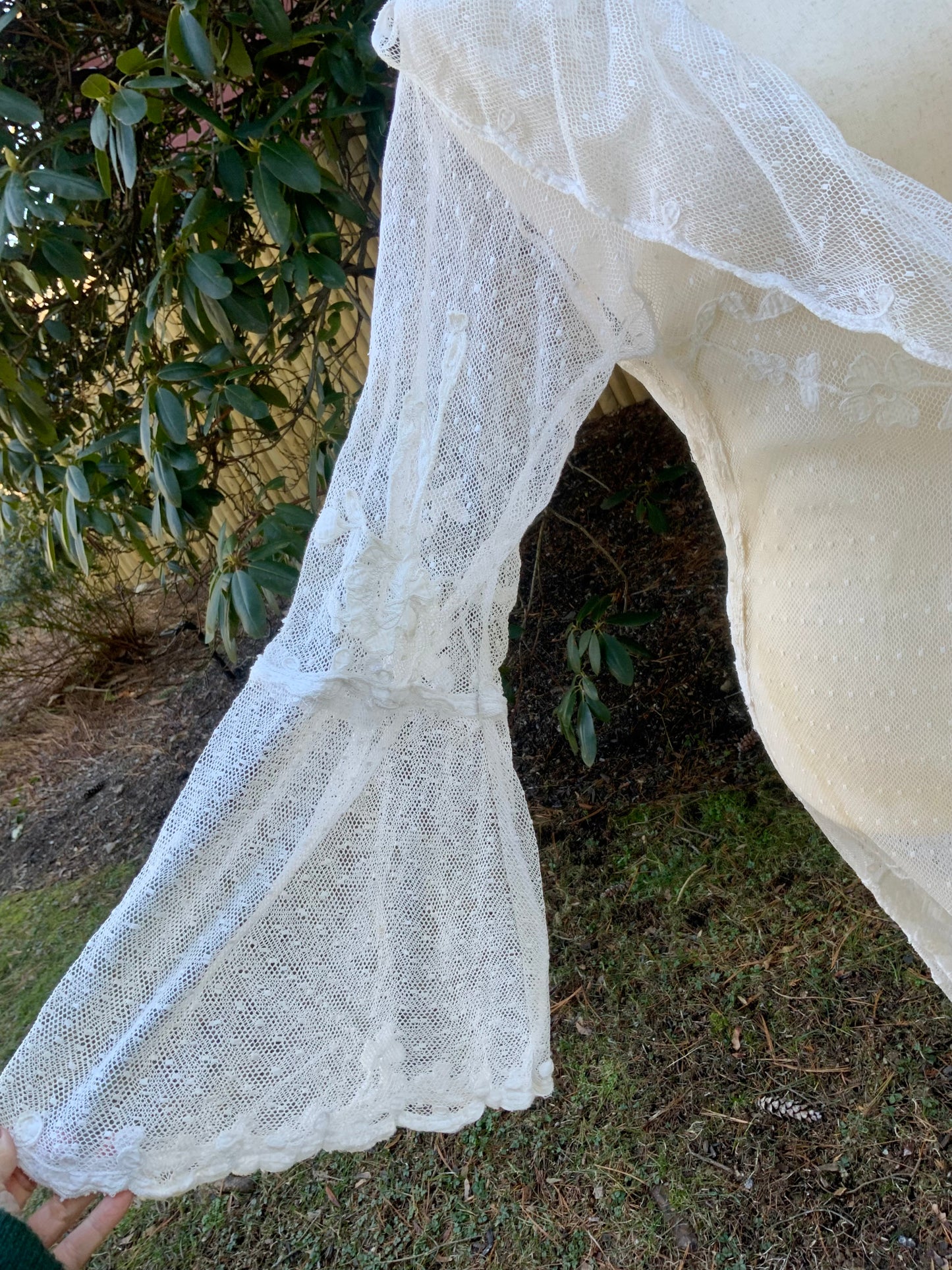 Museum-Quality Edwardian Lace Ceremonial Lingerie Tunic, Circa 1900–1910-ED30