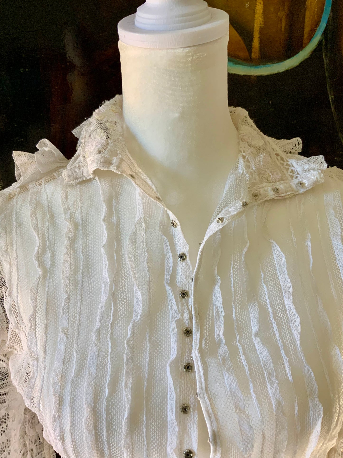 Sheer Blouse - Late Victorian / Early Edwardian -VI16