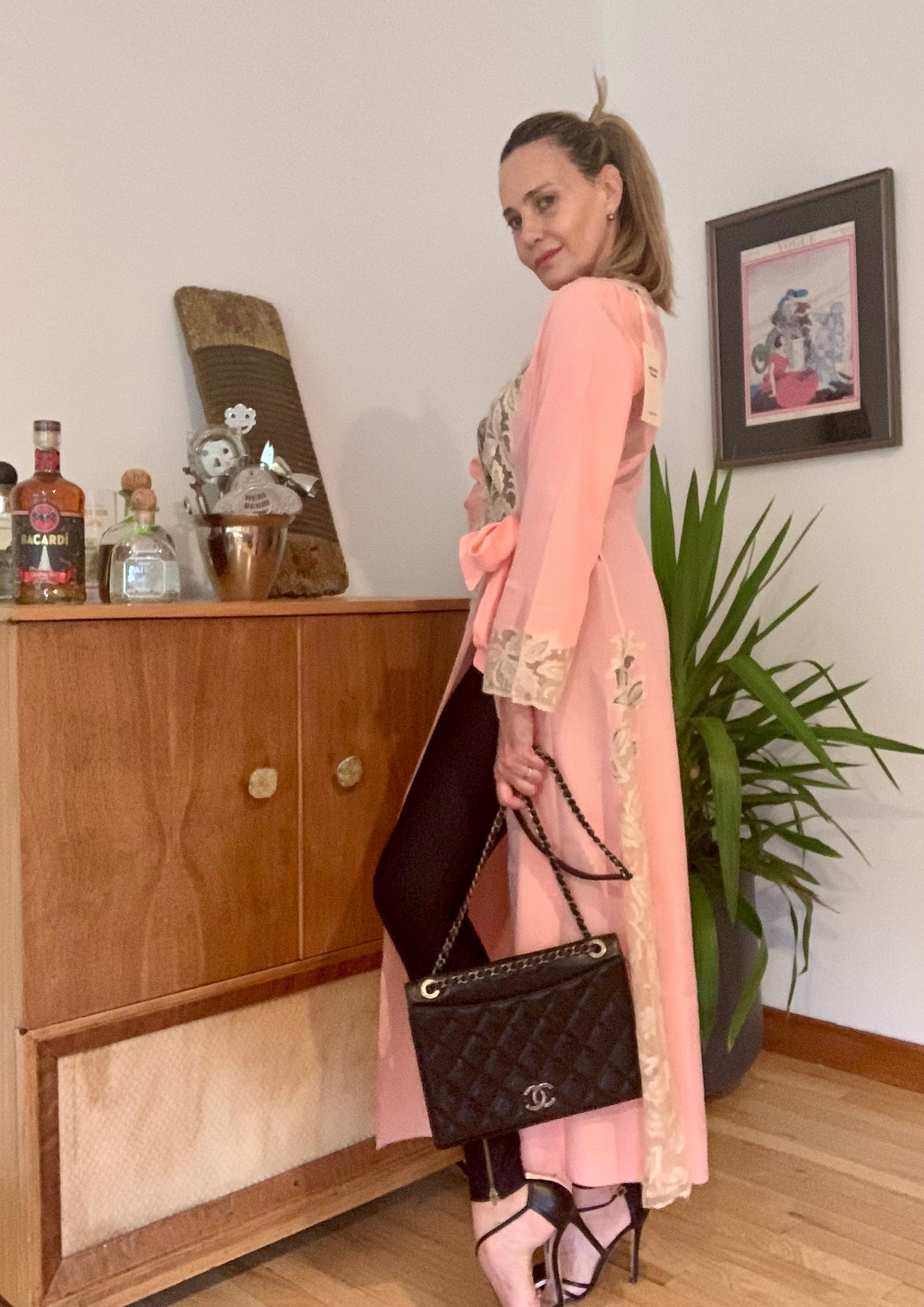 Silk Lace Robe - 50s - Luxury Lingerie-50BQ