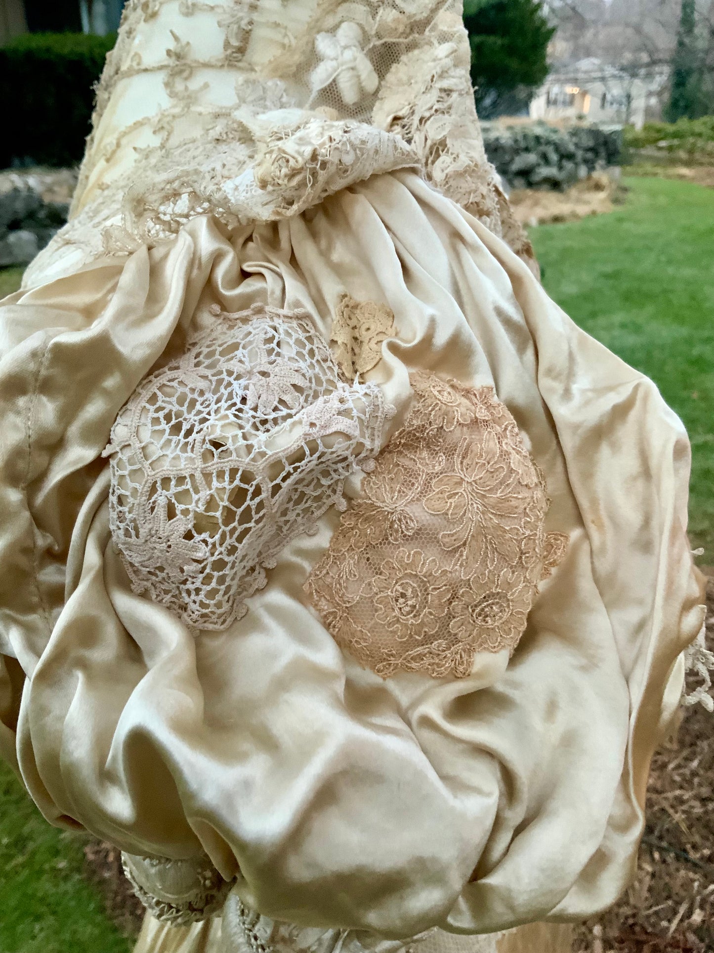 Victorian Silk Wedding Gown - 1890 - VI8