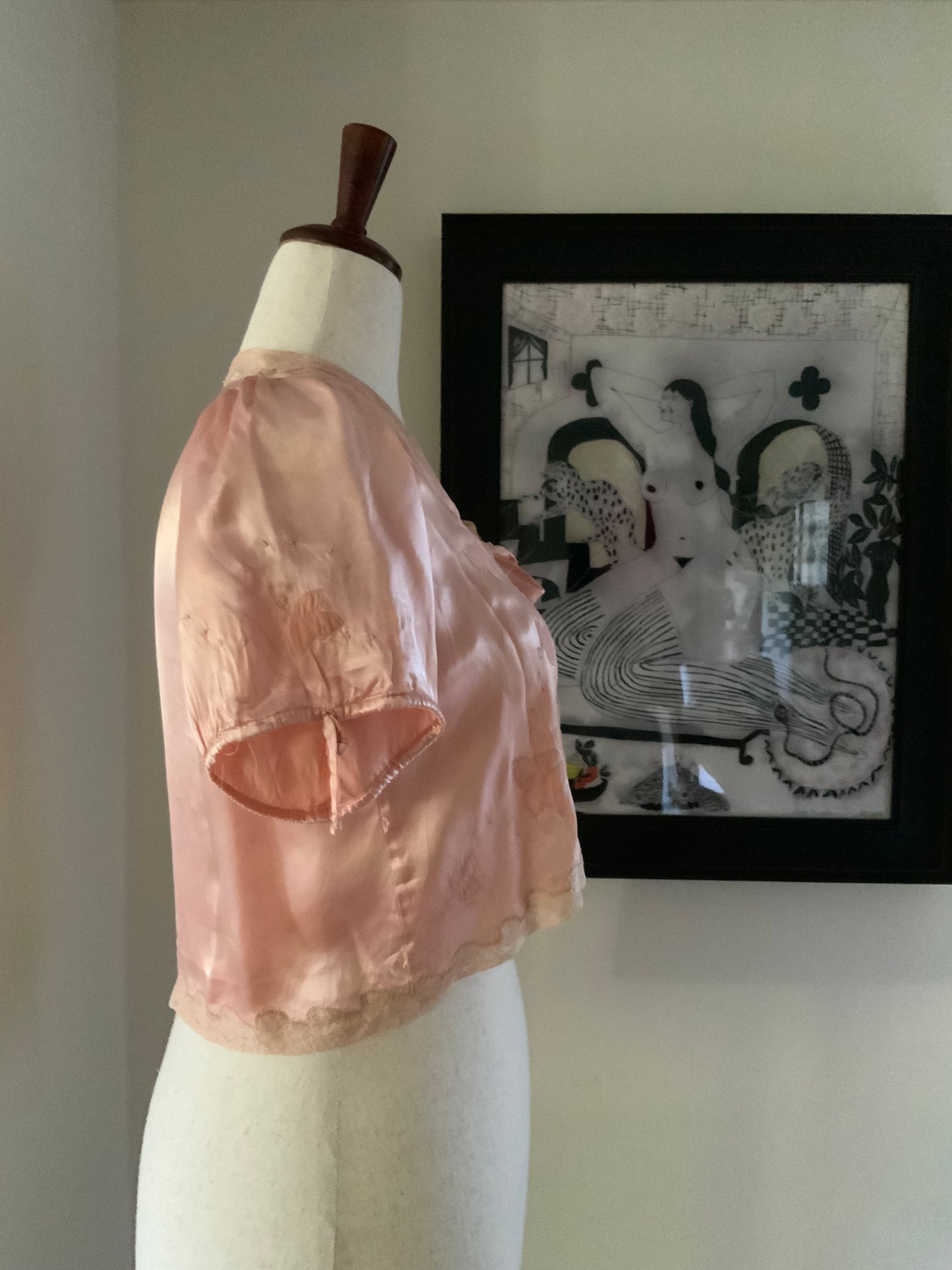 Silk Bed Jacket - 50s