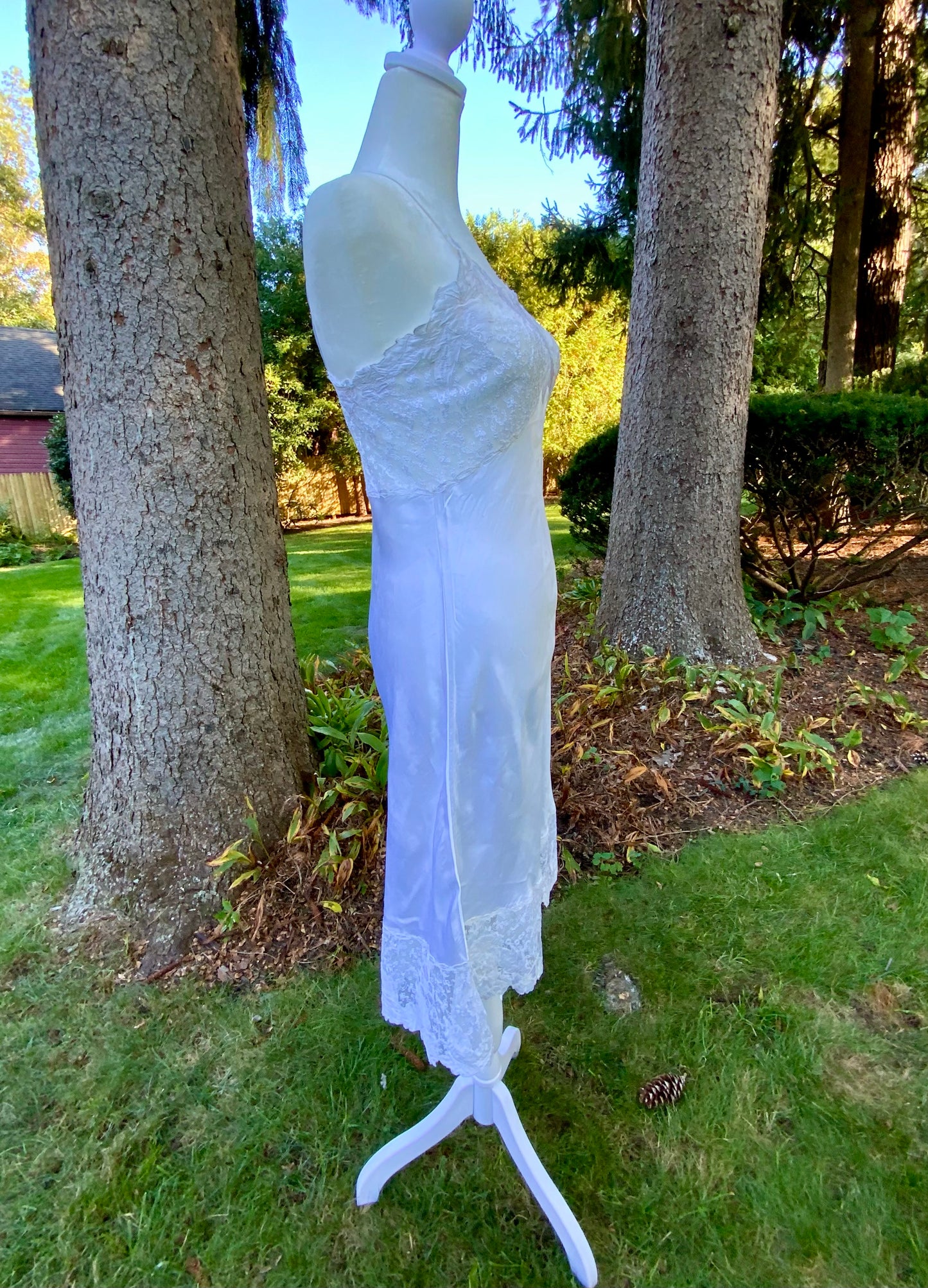 Stunning Bridal  Slip Dress - Satin - 50s - 50BO