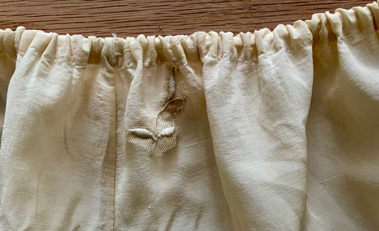 Edwardian Pure Silk Lingerie Drawers with Filet Lace | Antique Tap Pants |ED58
