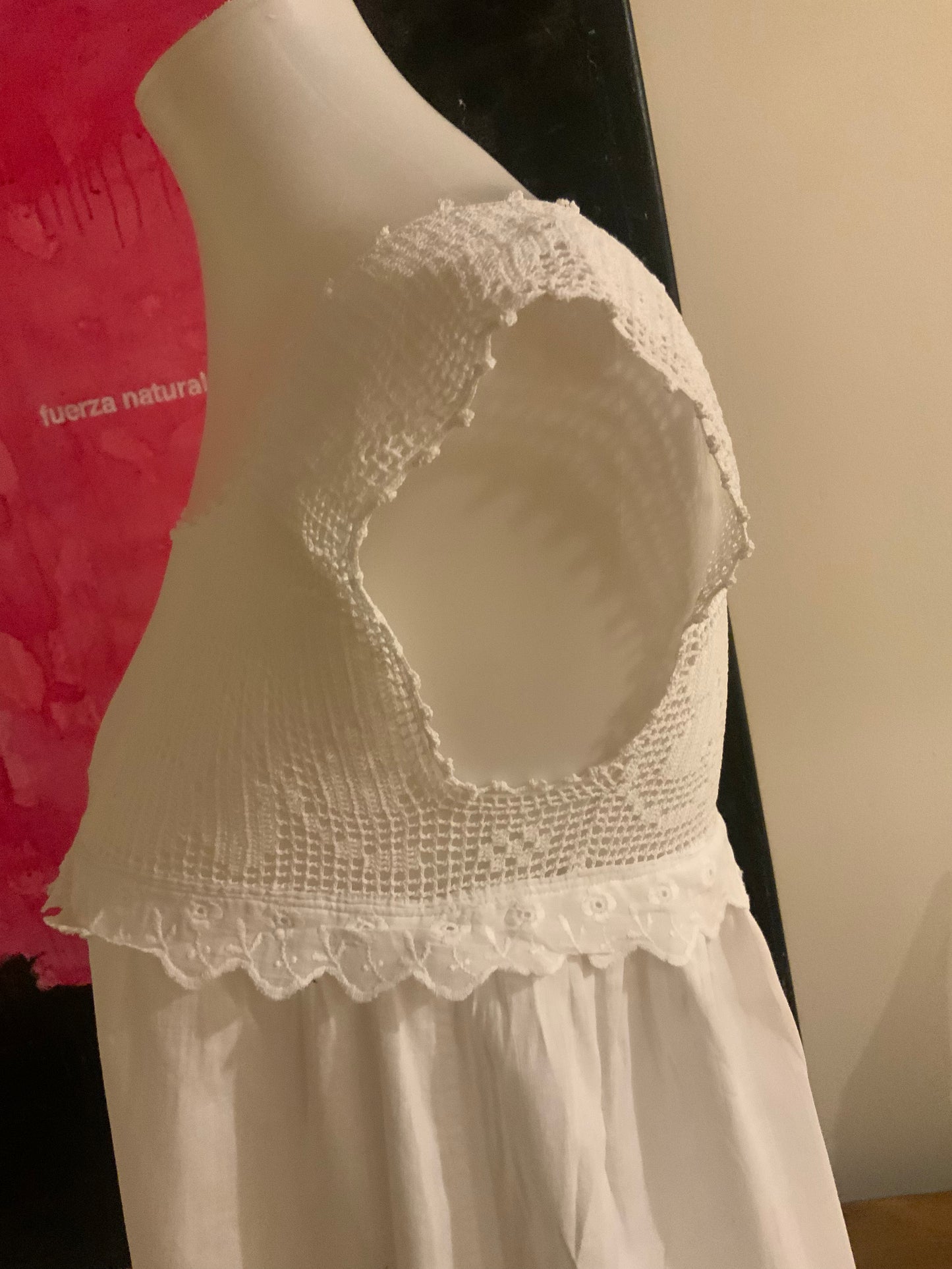 Victoria Cotton Nightgown - Filet Lace - 1800