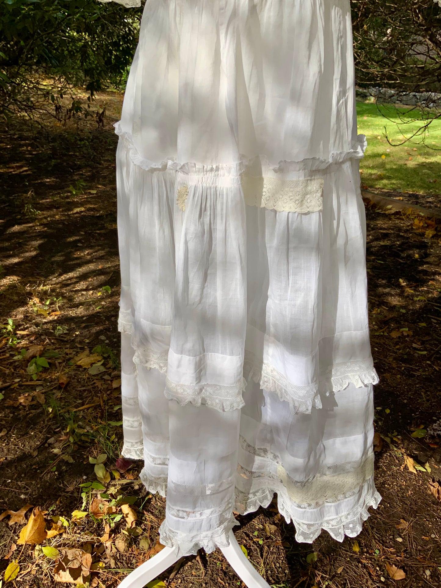 Edwardian Antique White Lawn Dress 1905–1915 • Bridal / Garden Party- ED35