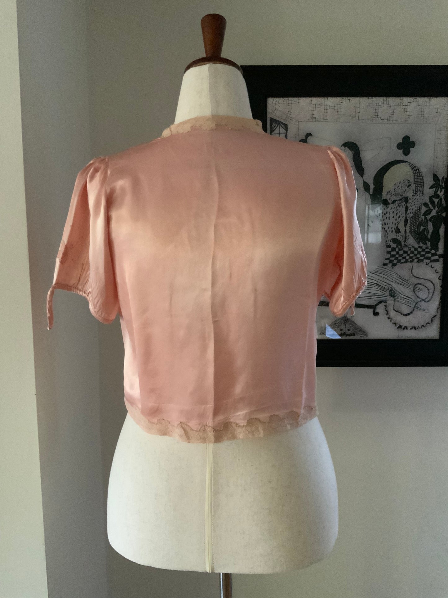 Silk Bed Jacket - 50s