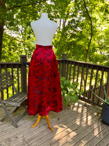 Evening Floral Maxi Skirt - 50s