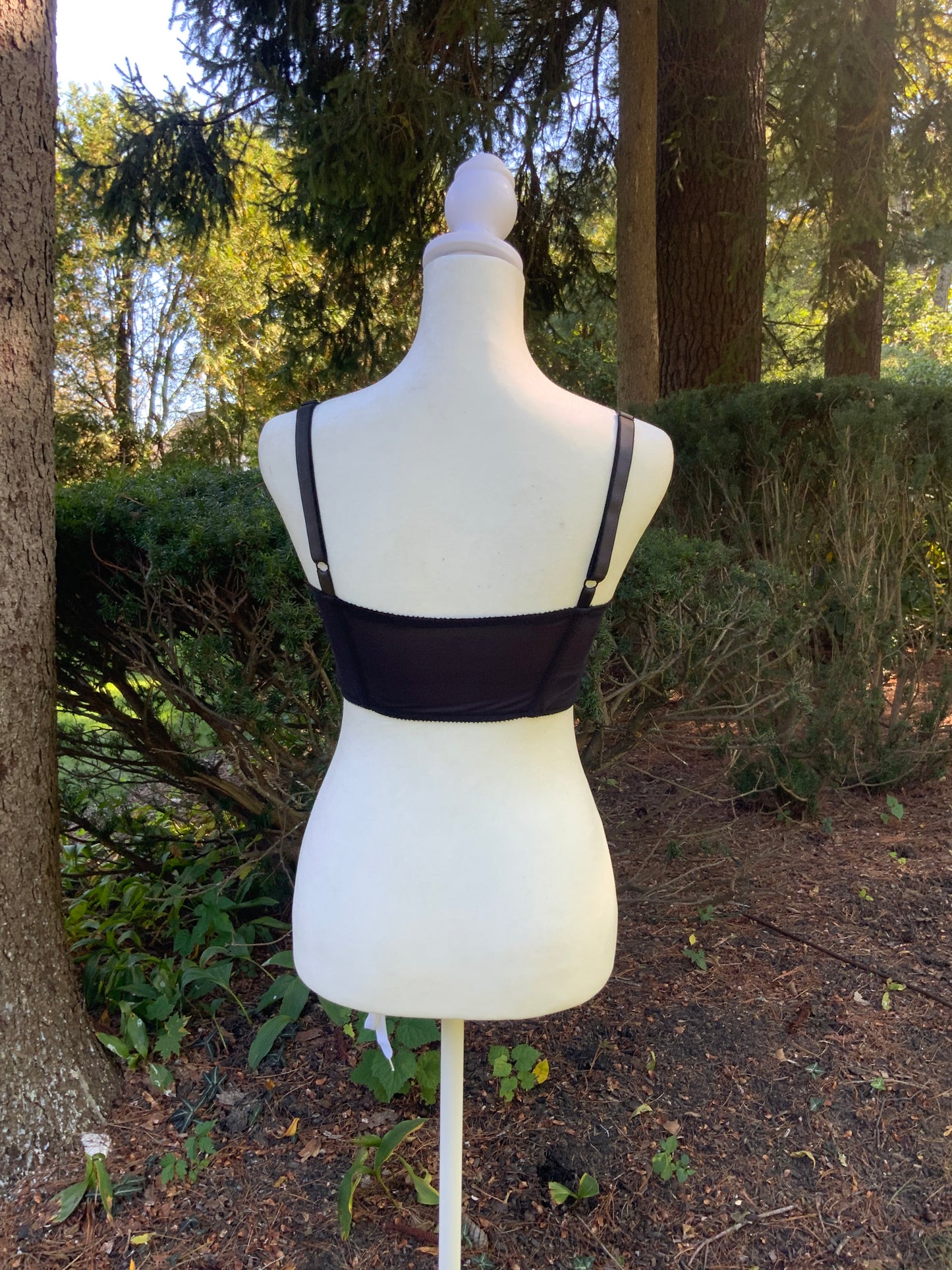 Rick Beach for Patti Capelli Black Sequined Bra Top - Late 70s/Early 80s - 80F