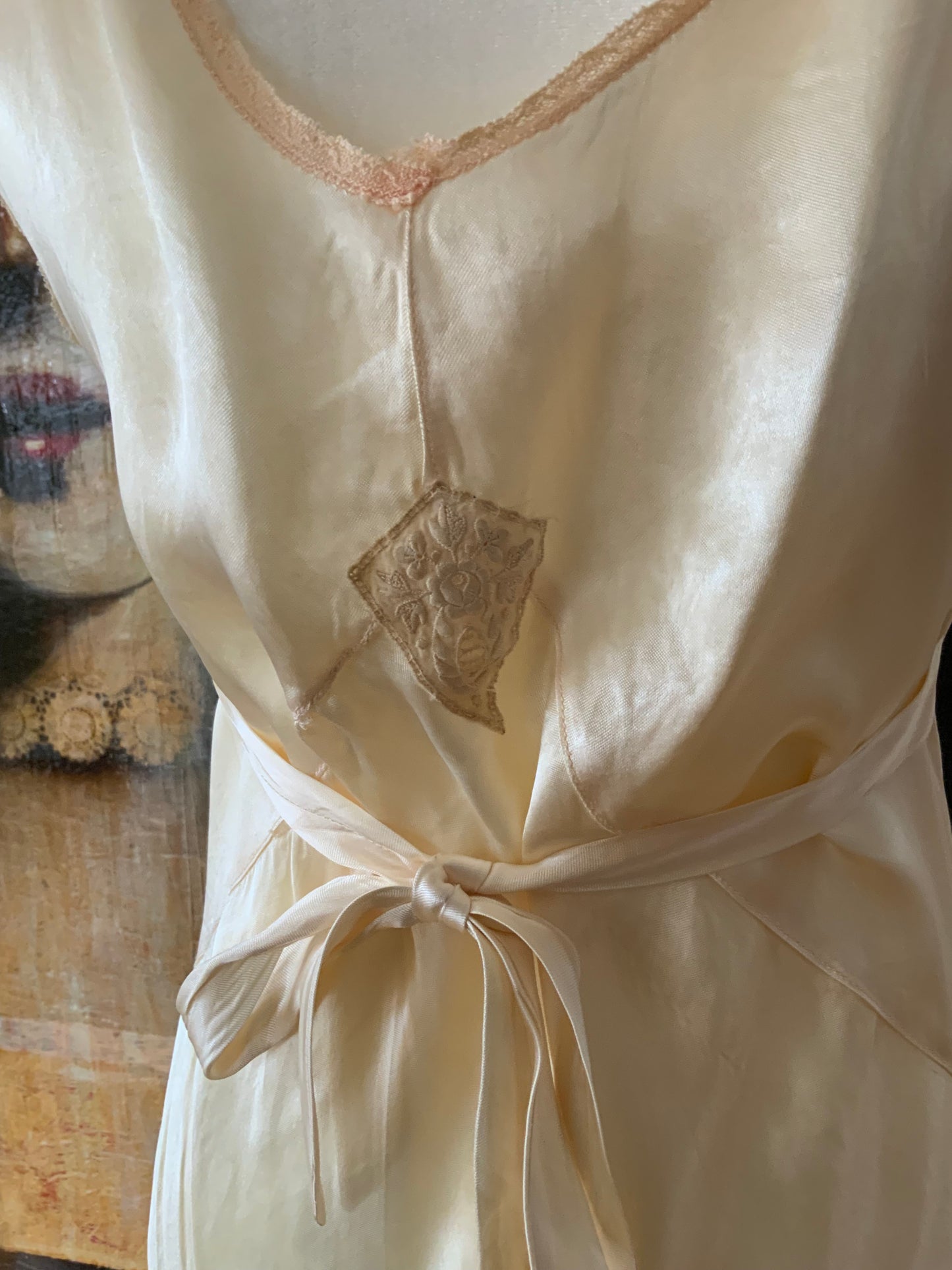 Satin Nightgown - 40s - 40AD