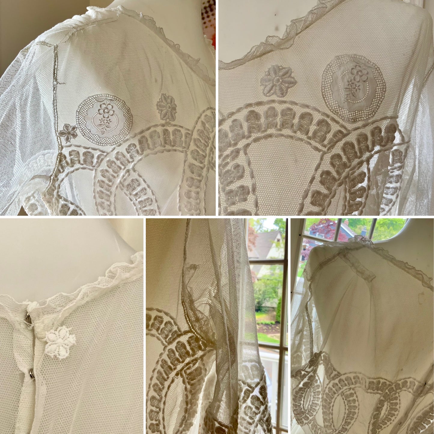 Edwardian Tulle Dress - 1910 - Bridal