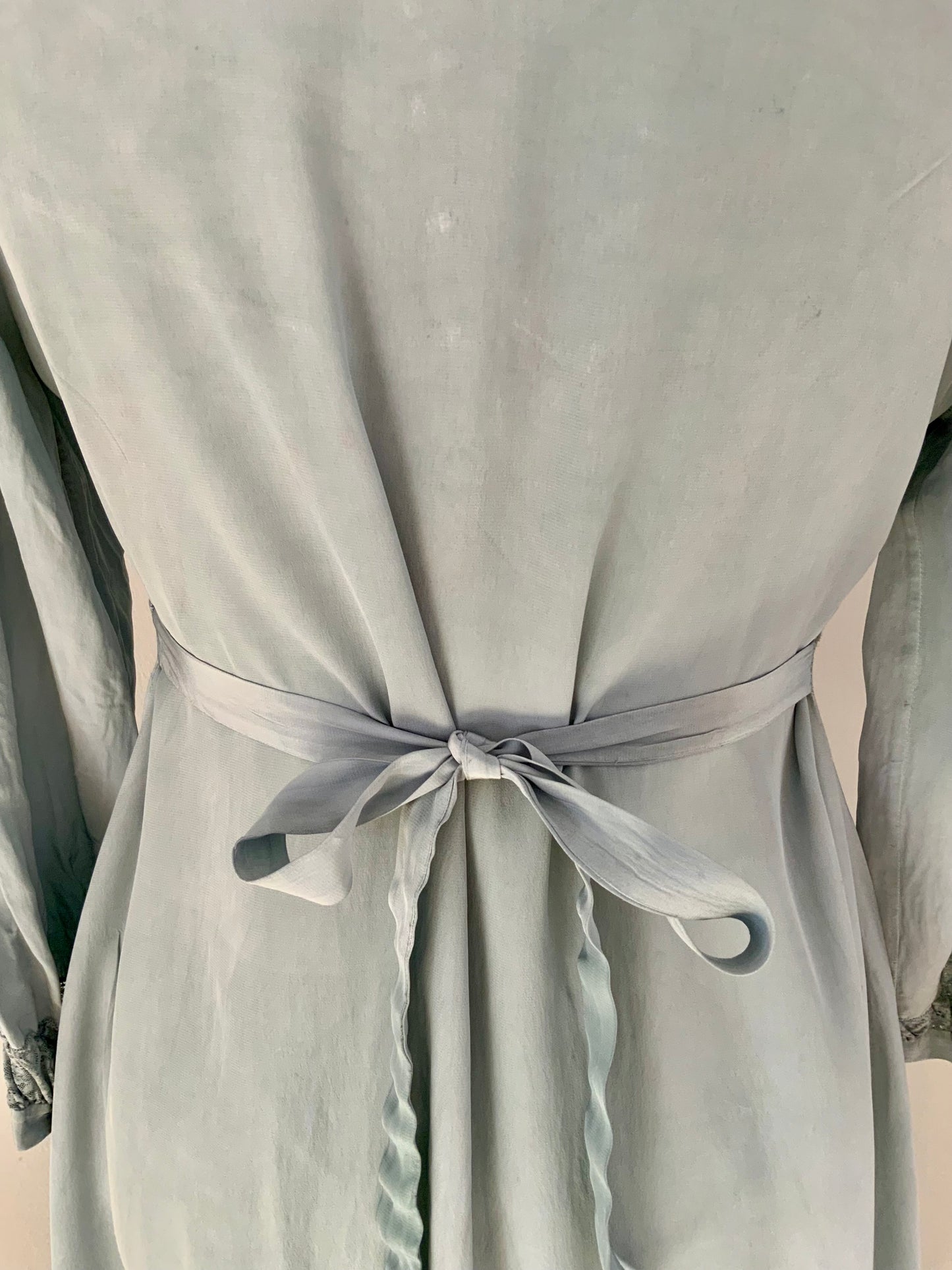 Hand Dyed Vintage Sheer Nightgown Dress – Sage Green Ombré – Lace Detail – One of a Kind
- 30Z