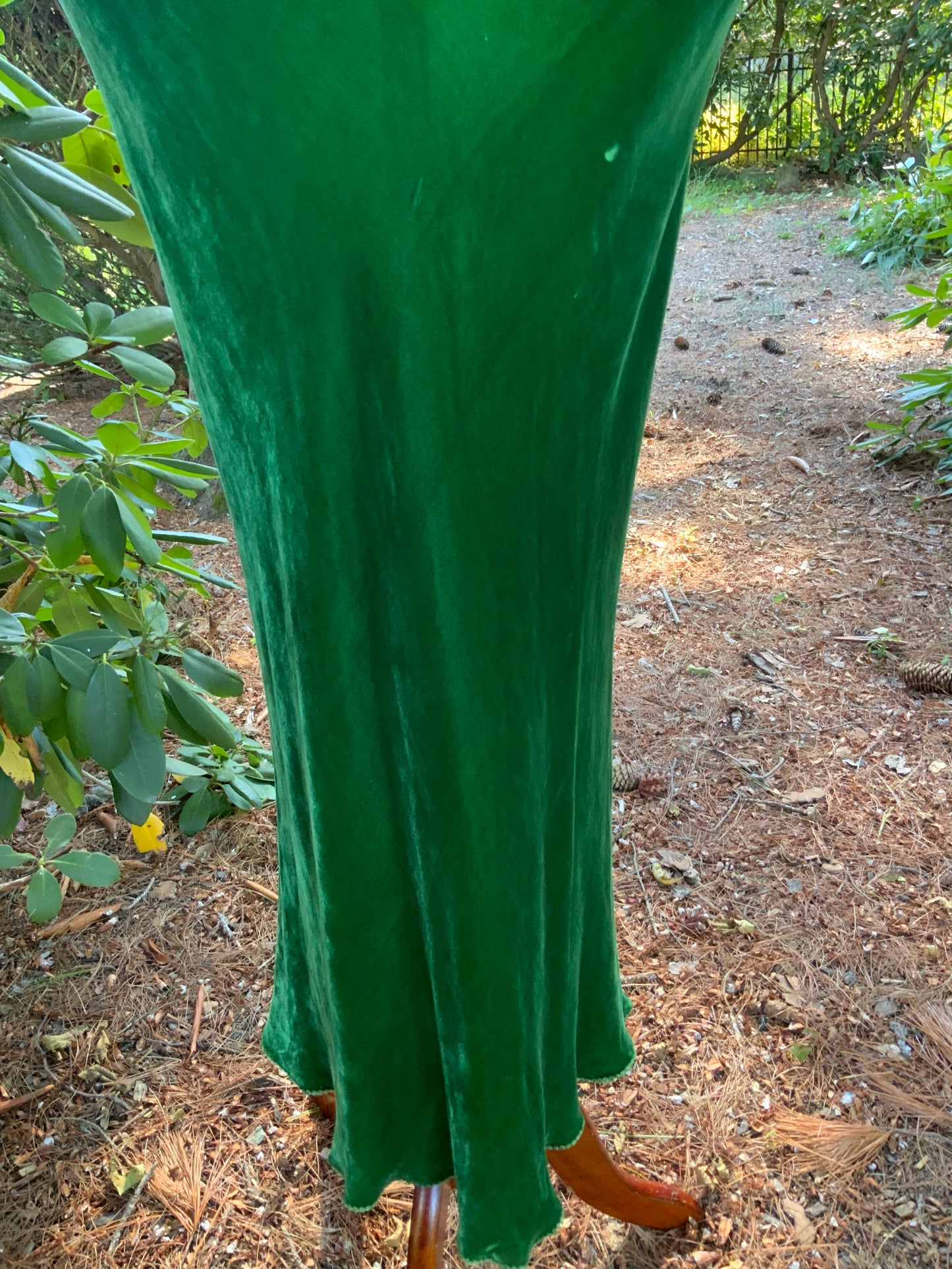Green Velvet Evening Dress - Late 30s - 30AM