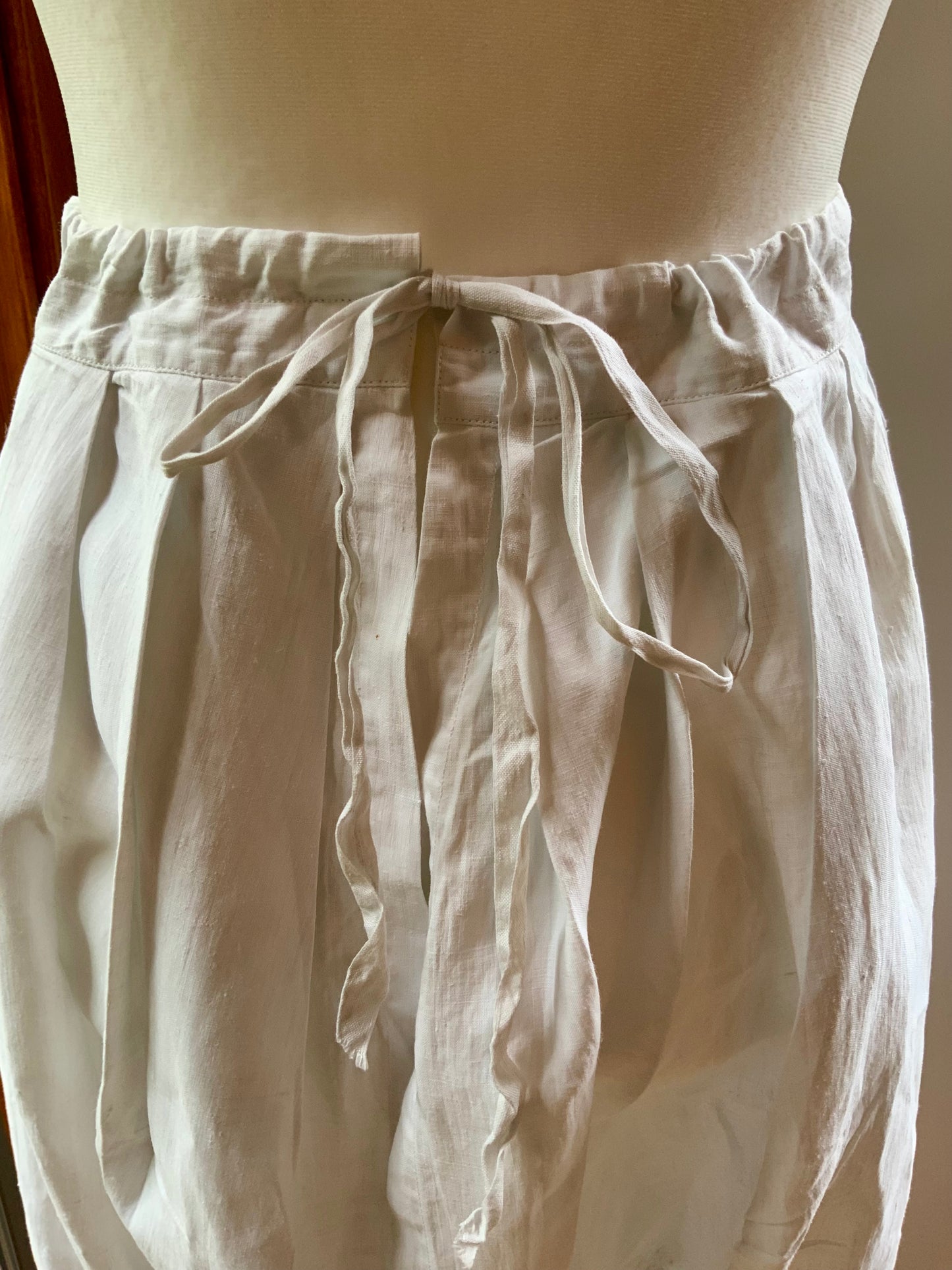 Antique Edwardian White Cotton Bloomers | Monogrammed Lace Pantaloons | Romantic Heirloom Lingerie-ED85