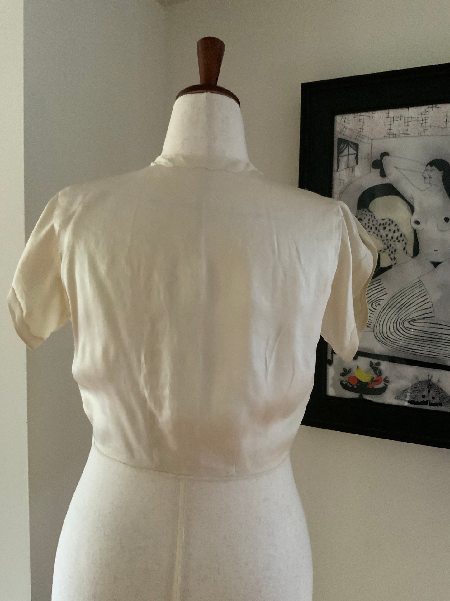 Silk Bed Jacket - 40s