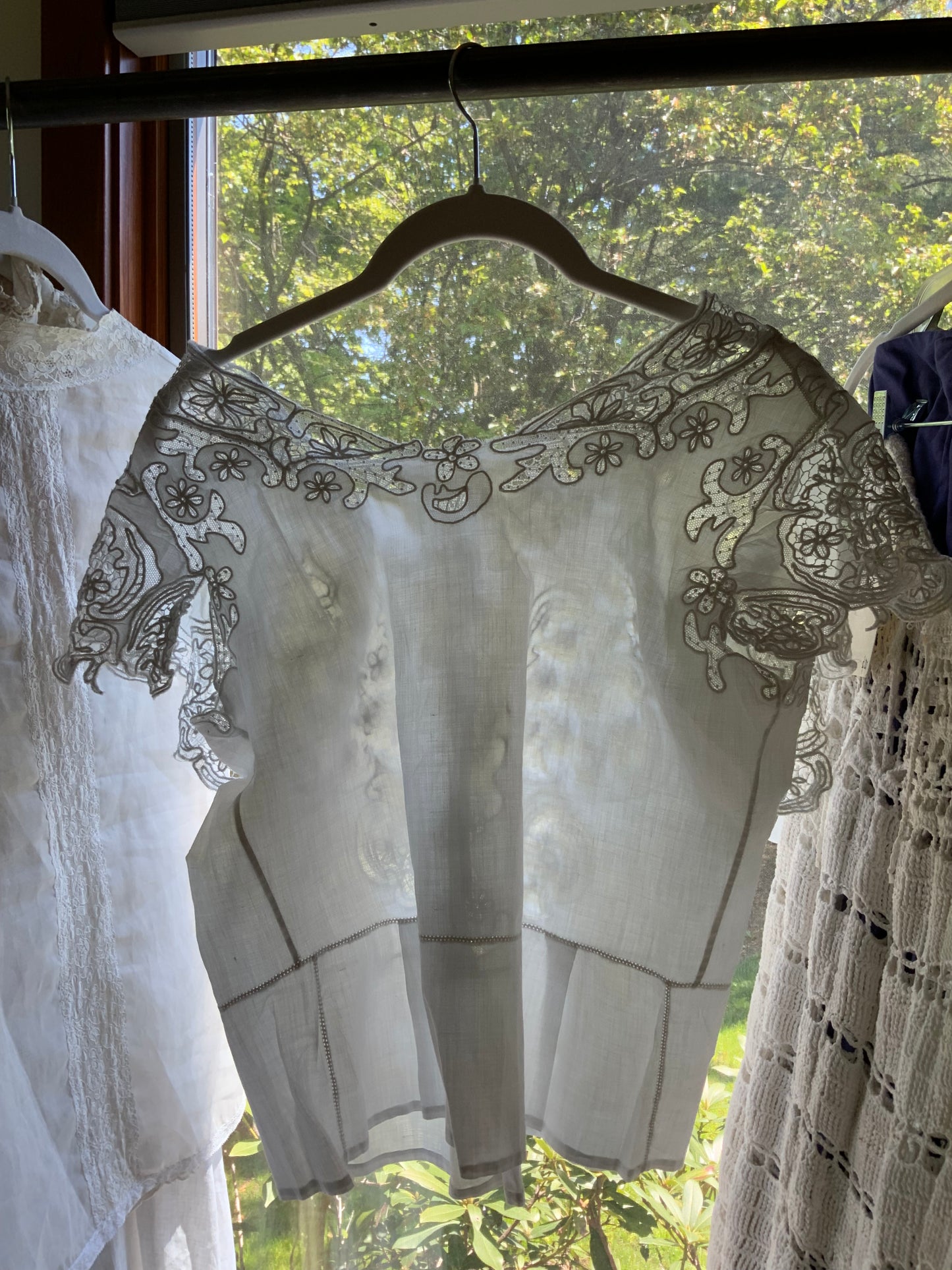 Exceptional Antique Edwardian Whitework Lace Blouse | Masterpiece Net Lace & Embroidery-Rare-ED83