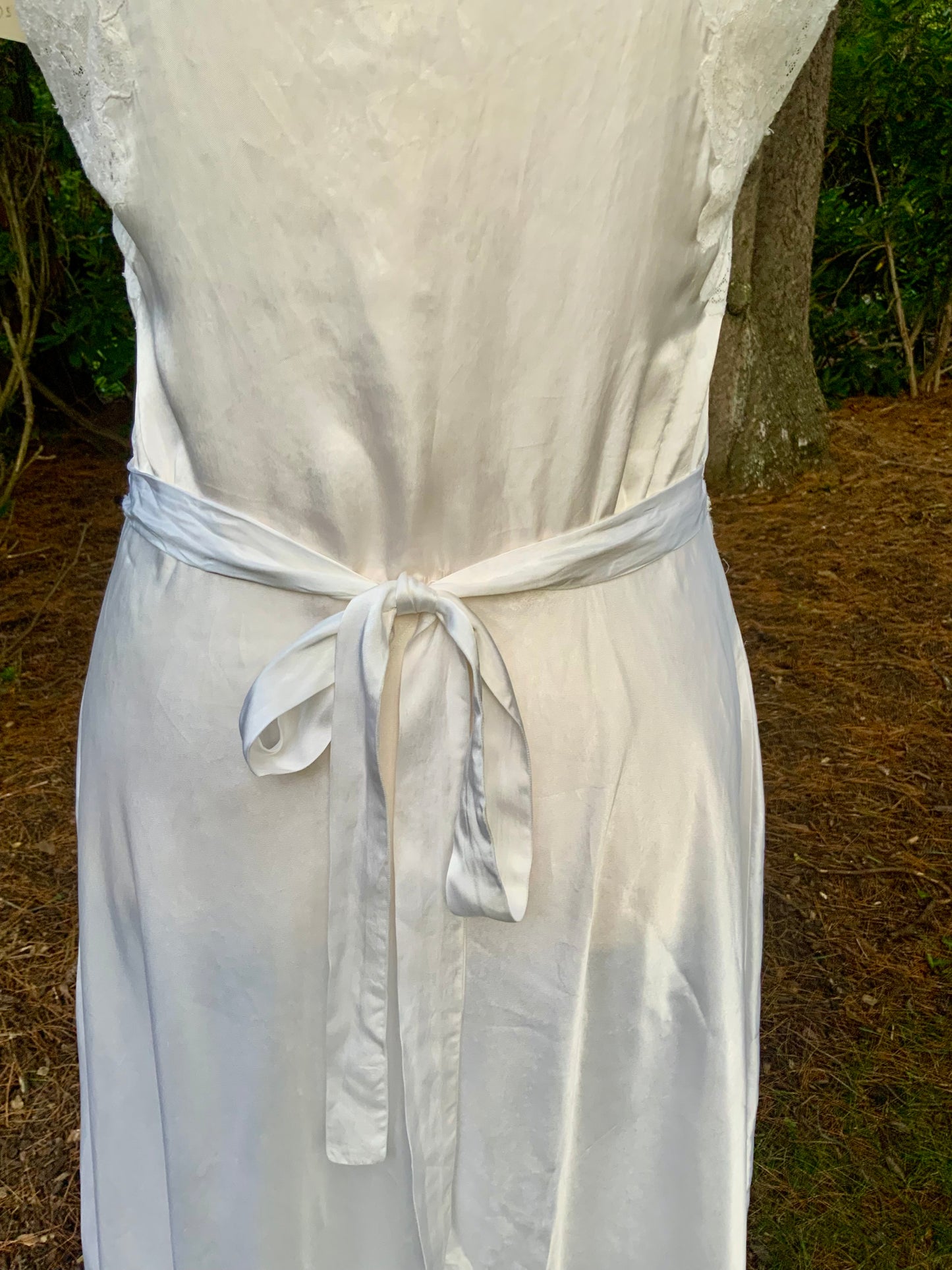 1930s Ivory Satin Lace Slip Dress | Luxury Vintage Bias Cut Nightgown | Old Hollywood Bridal Boudoir Gown | Romantic Wedding Lingerie- Bridal Nightgown
-30xx