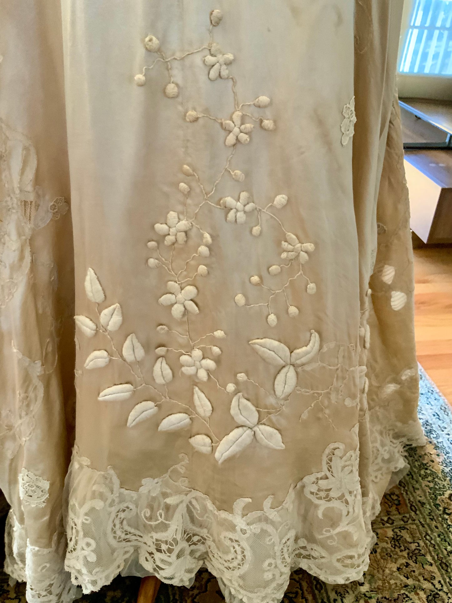 Victorian Silk Wedding Gown - 1890