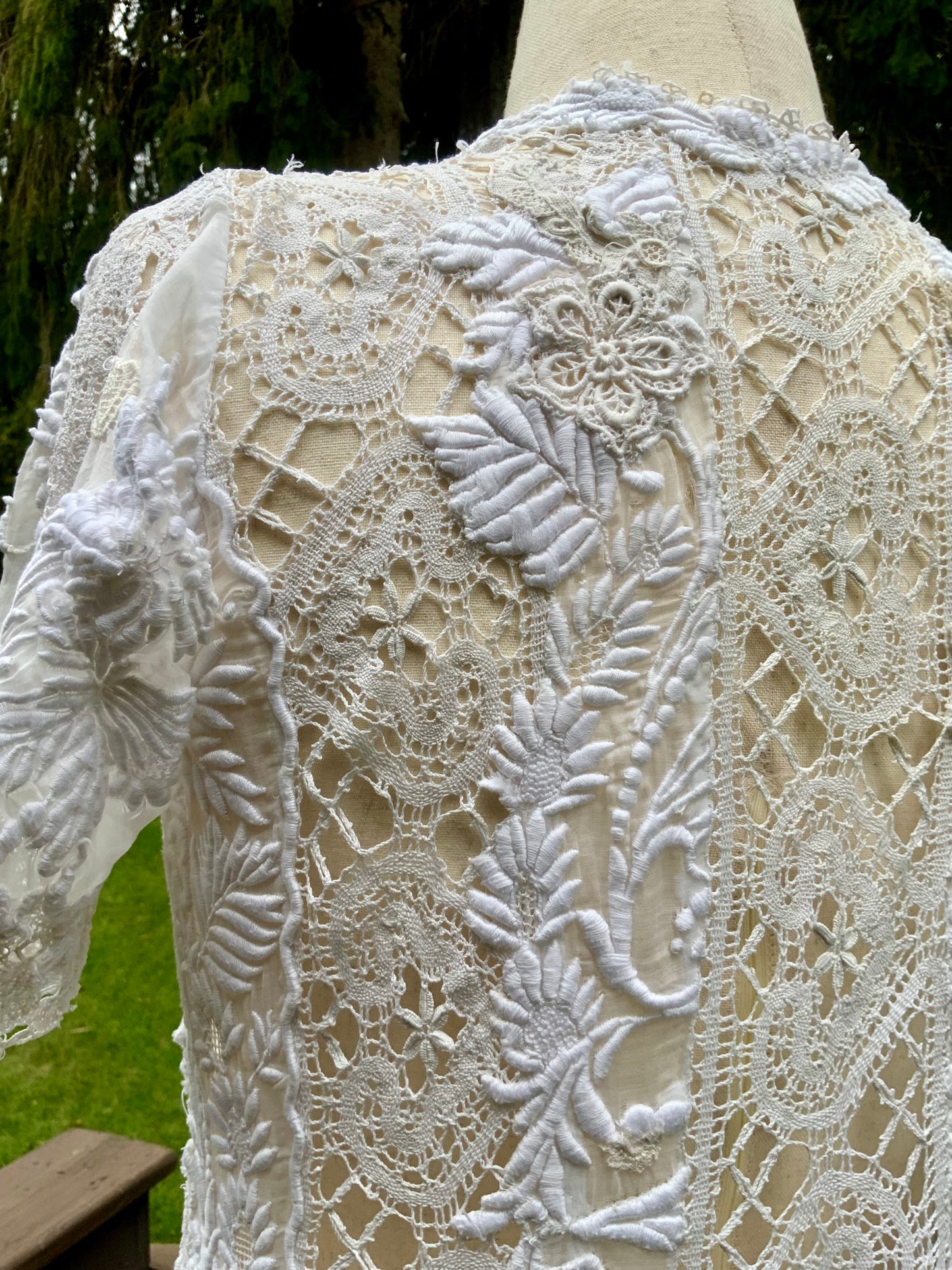 Edwardian Hand-Restored Antique Lace Dress | Circa 1905–1915 | One-of-a-Kind Wearable Art - ED20