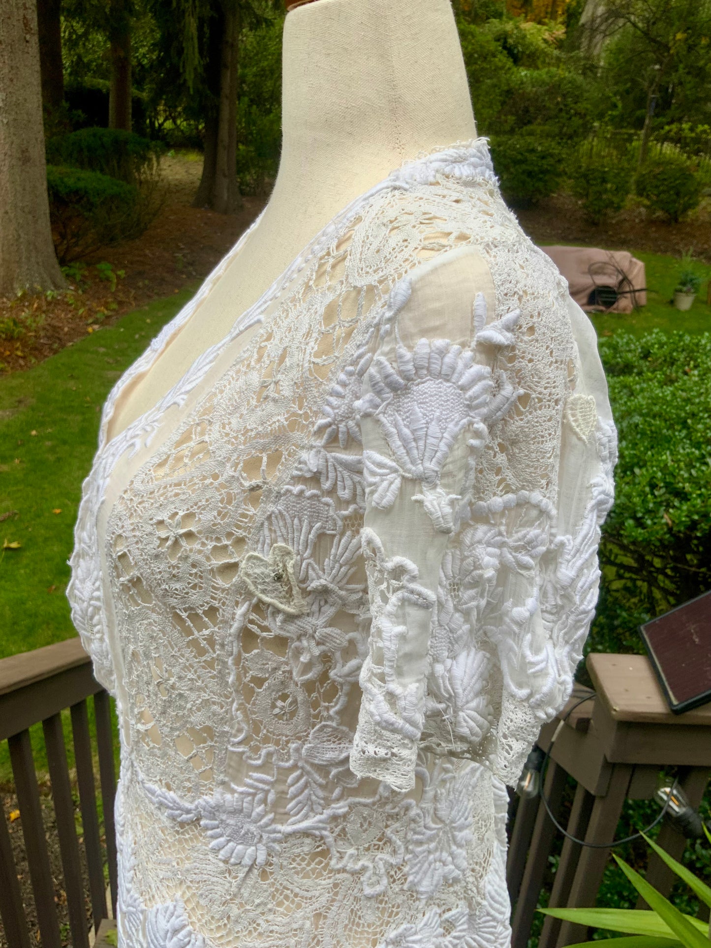 Edwardian Hand-Restored Antique Lace Dress | Circa 1905–1915 | One-of-a-Kind Wearable Art - ED20