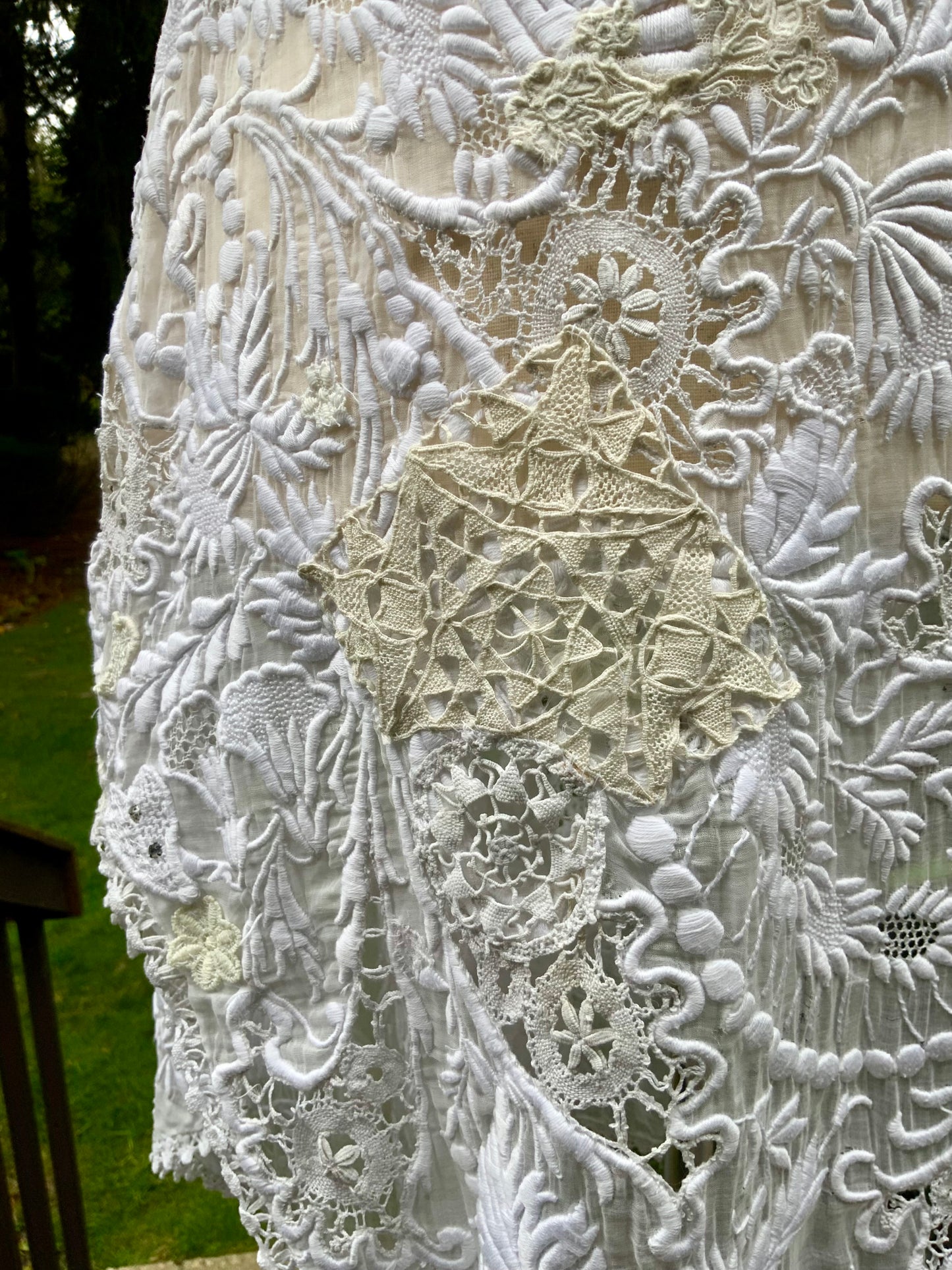 Edwardian Hand-Restored Antique Lace Dress | Circa 1905–1915 | One-of-a-Kind Wearable Art - ED20